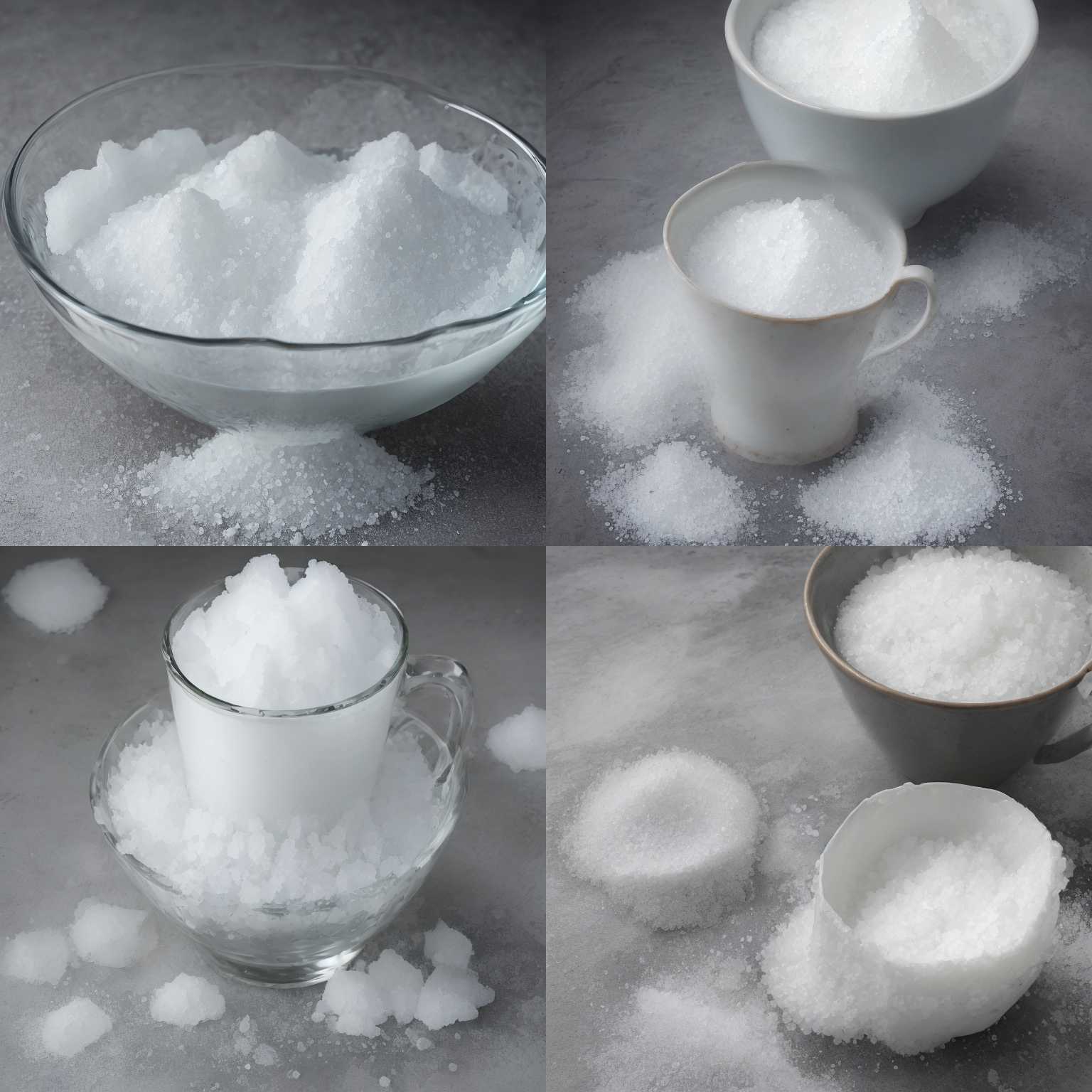 A cup of water properly mixed with salt