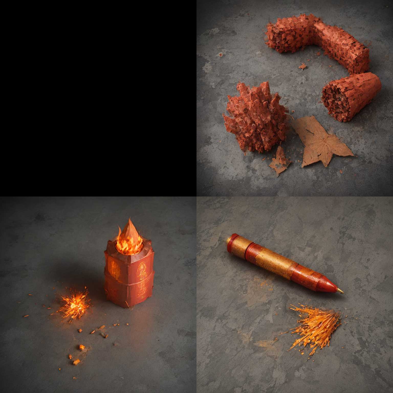 An unused firecracker