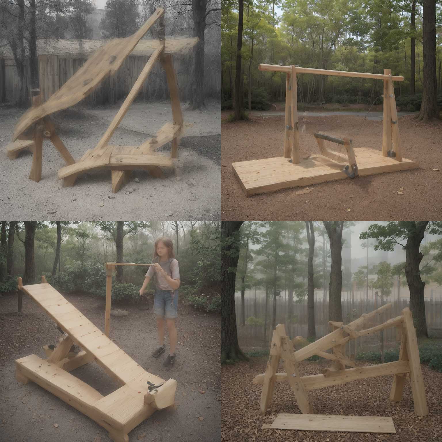 A seesaw with even weights on both sides