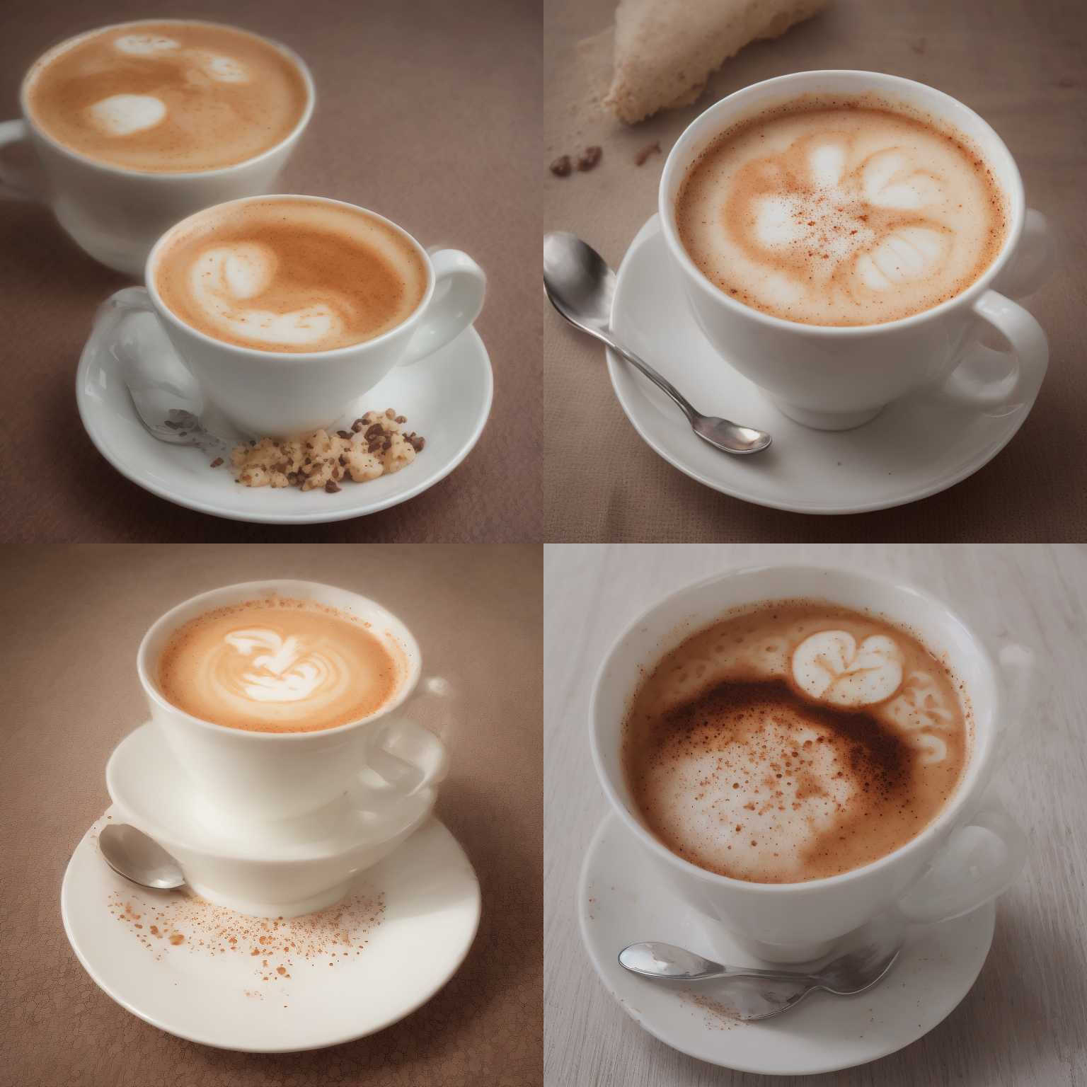 A cup of milk coffee