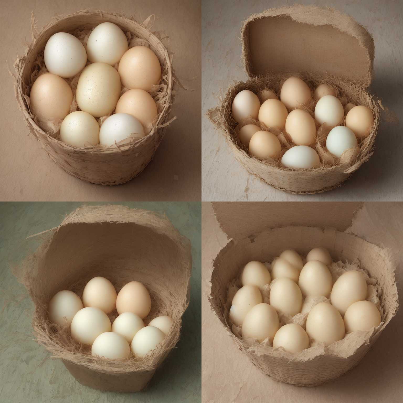 An egg in a carton