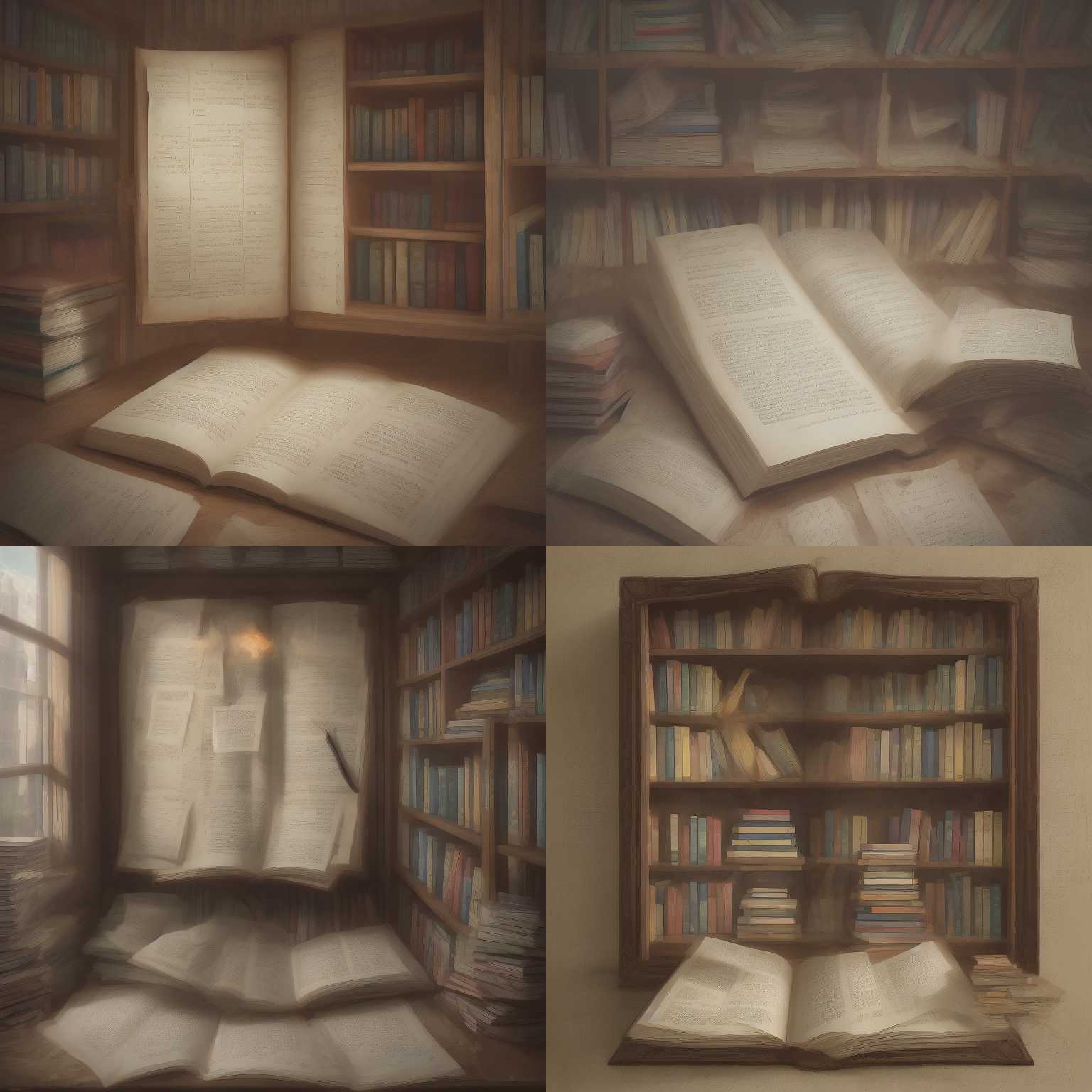 A book left open