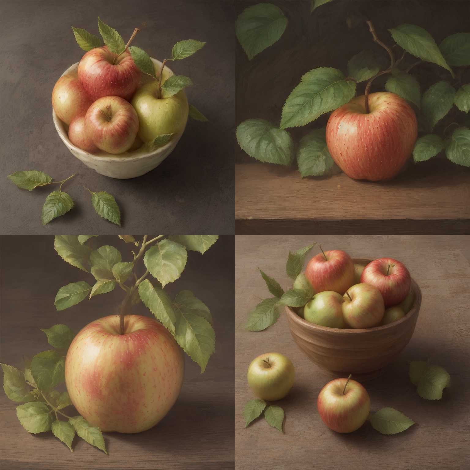 A ripe apple