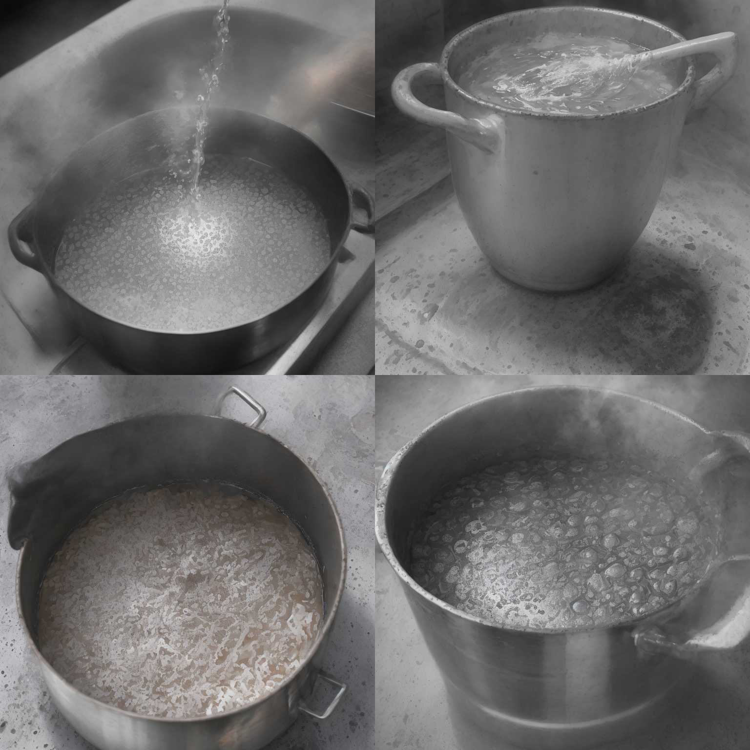 A pot of water heated to 100 degrees celsius
