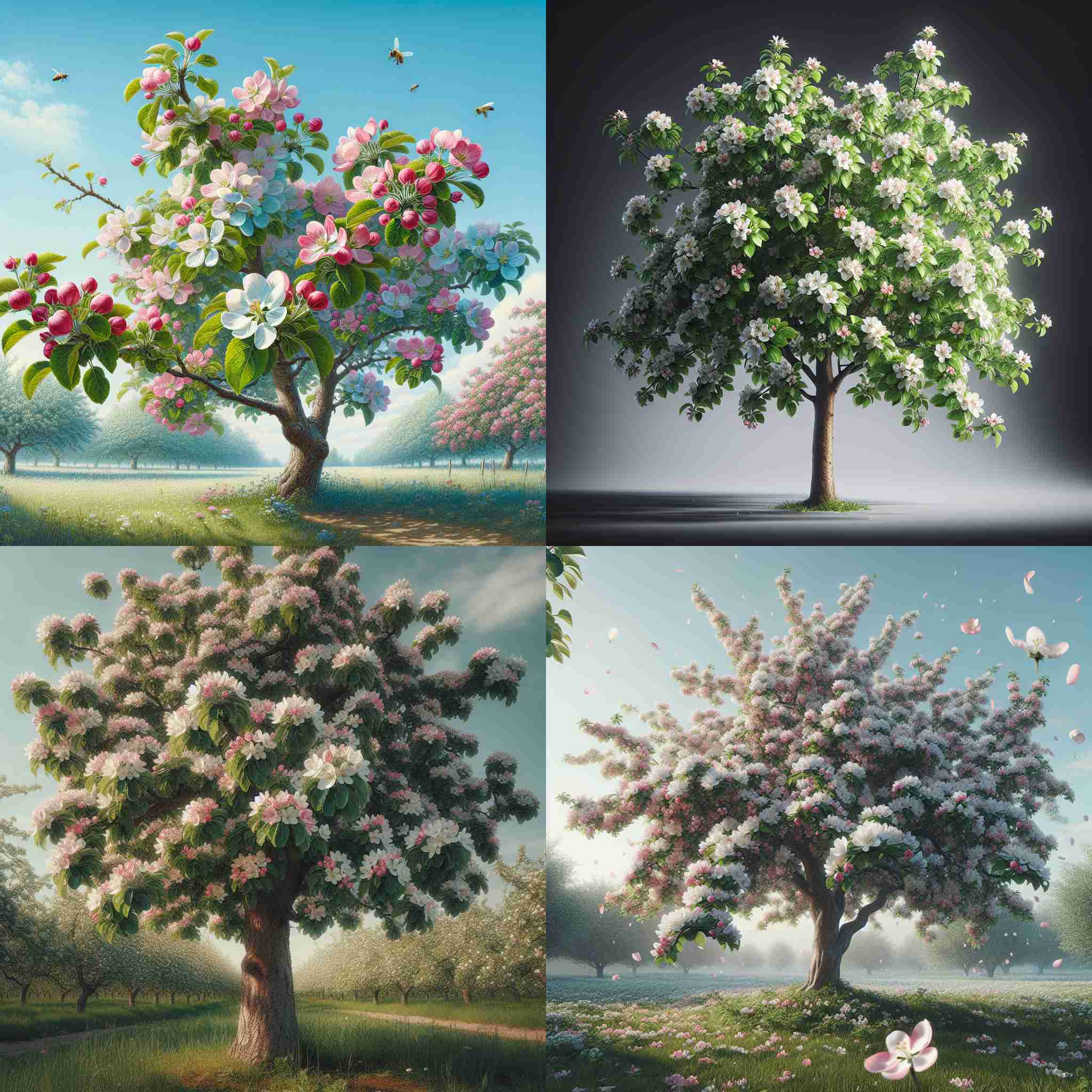 An apple tree in spring