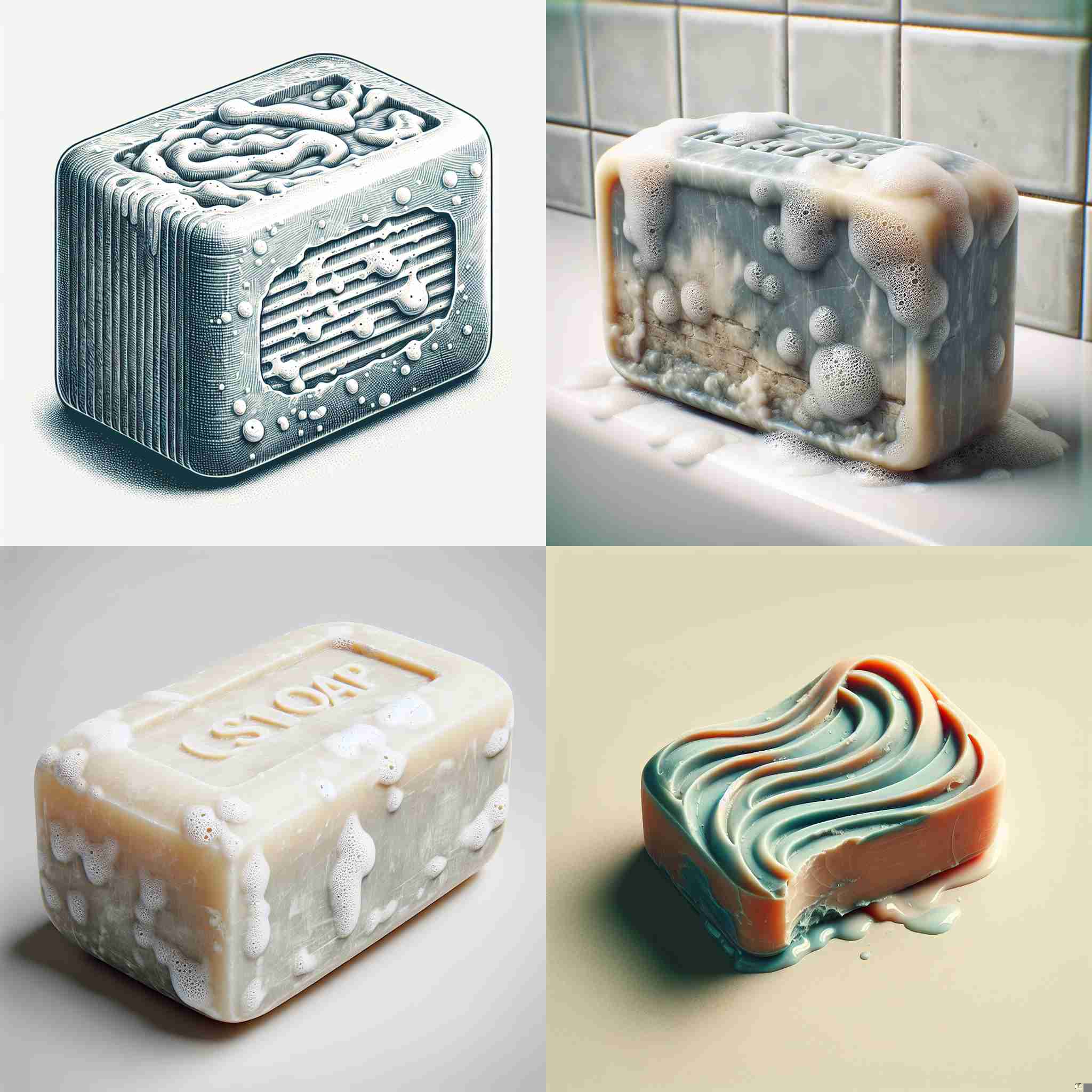 A leftover used soap bar