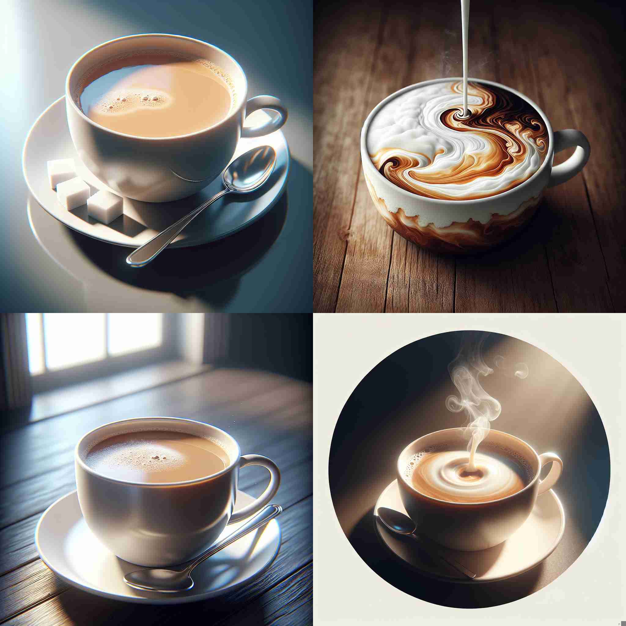 A cup of milk coffee