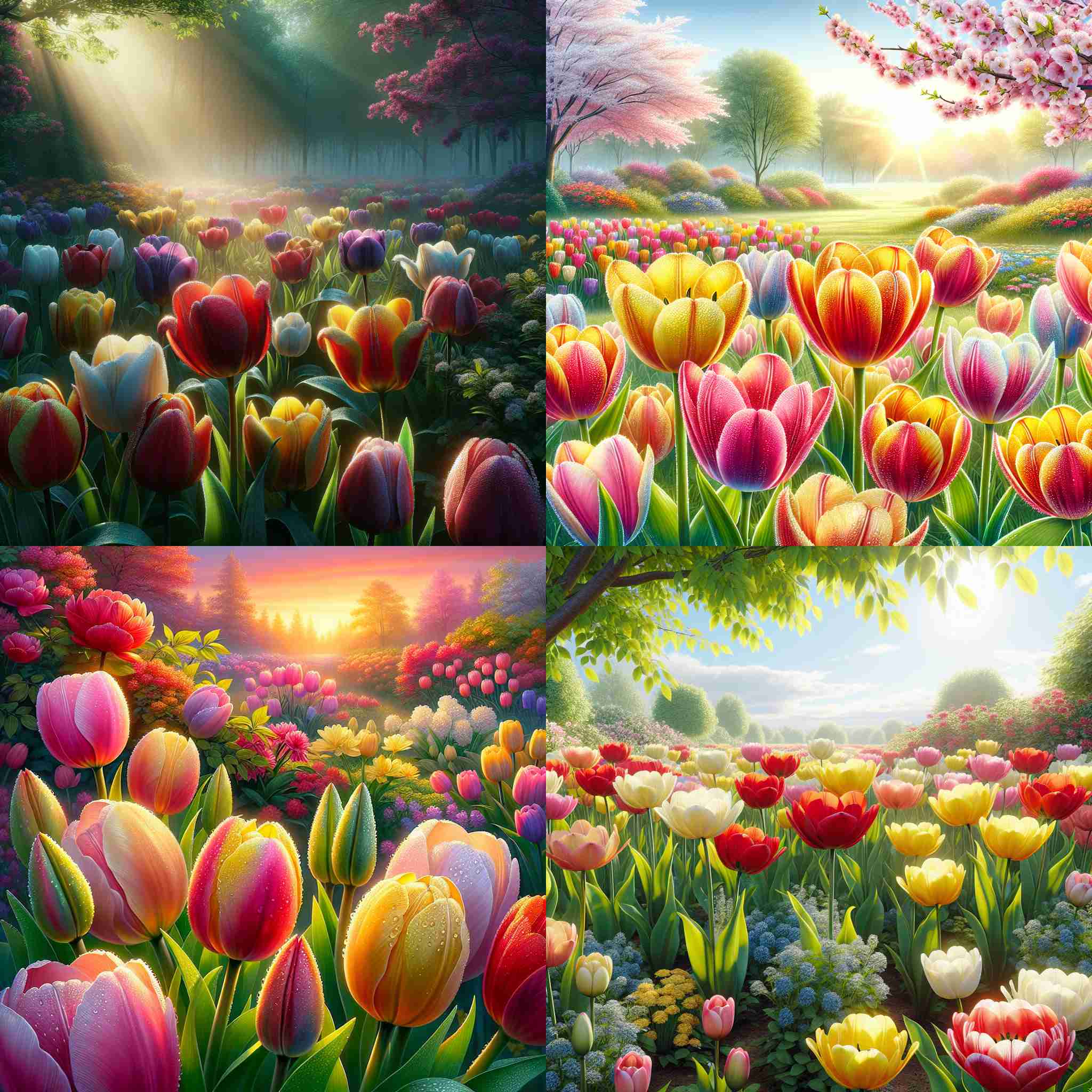 Tulips in spring