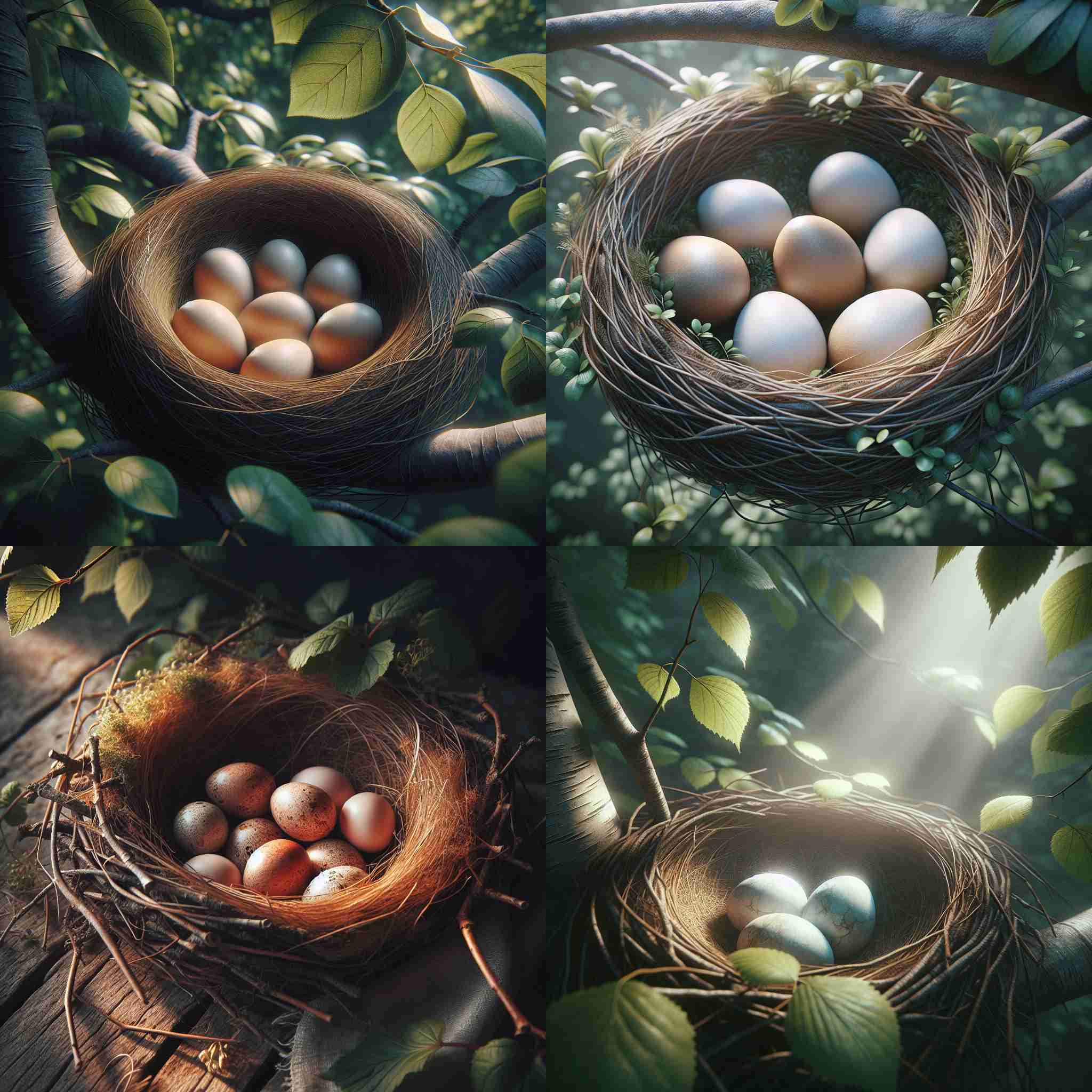 Freshly laid eggs