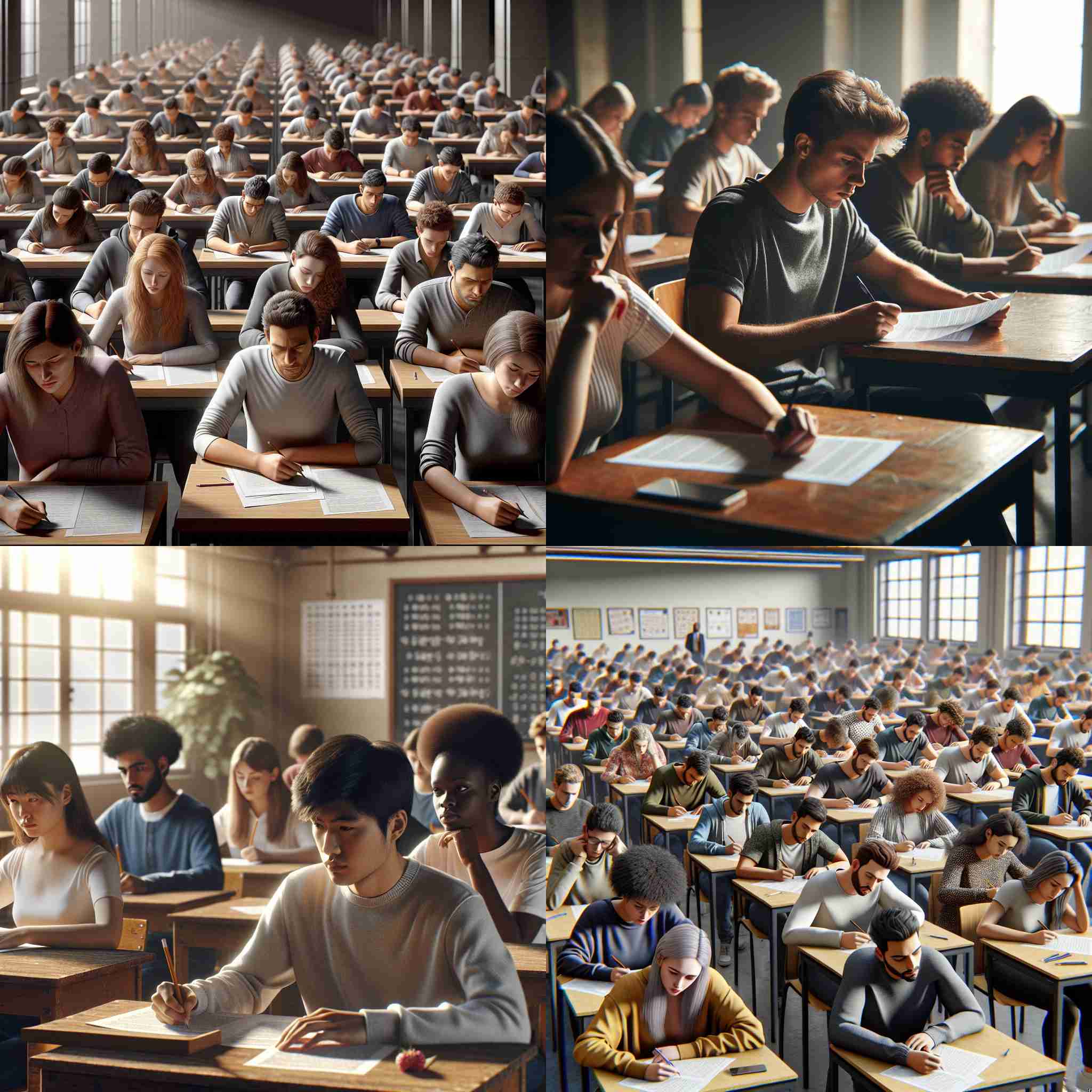 Students during an exam