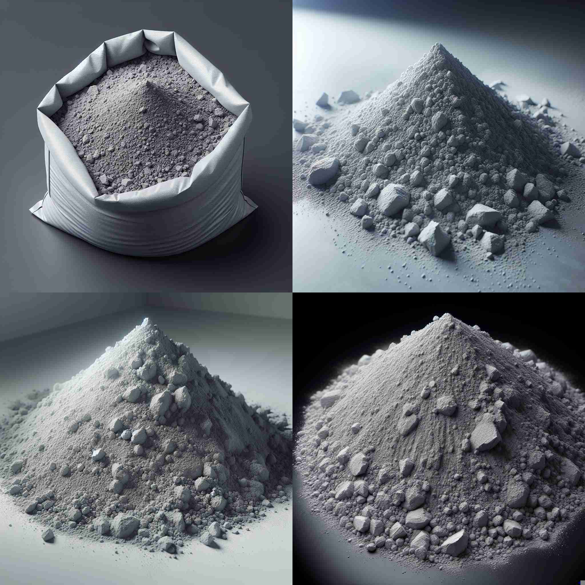 Cement powder kept dry