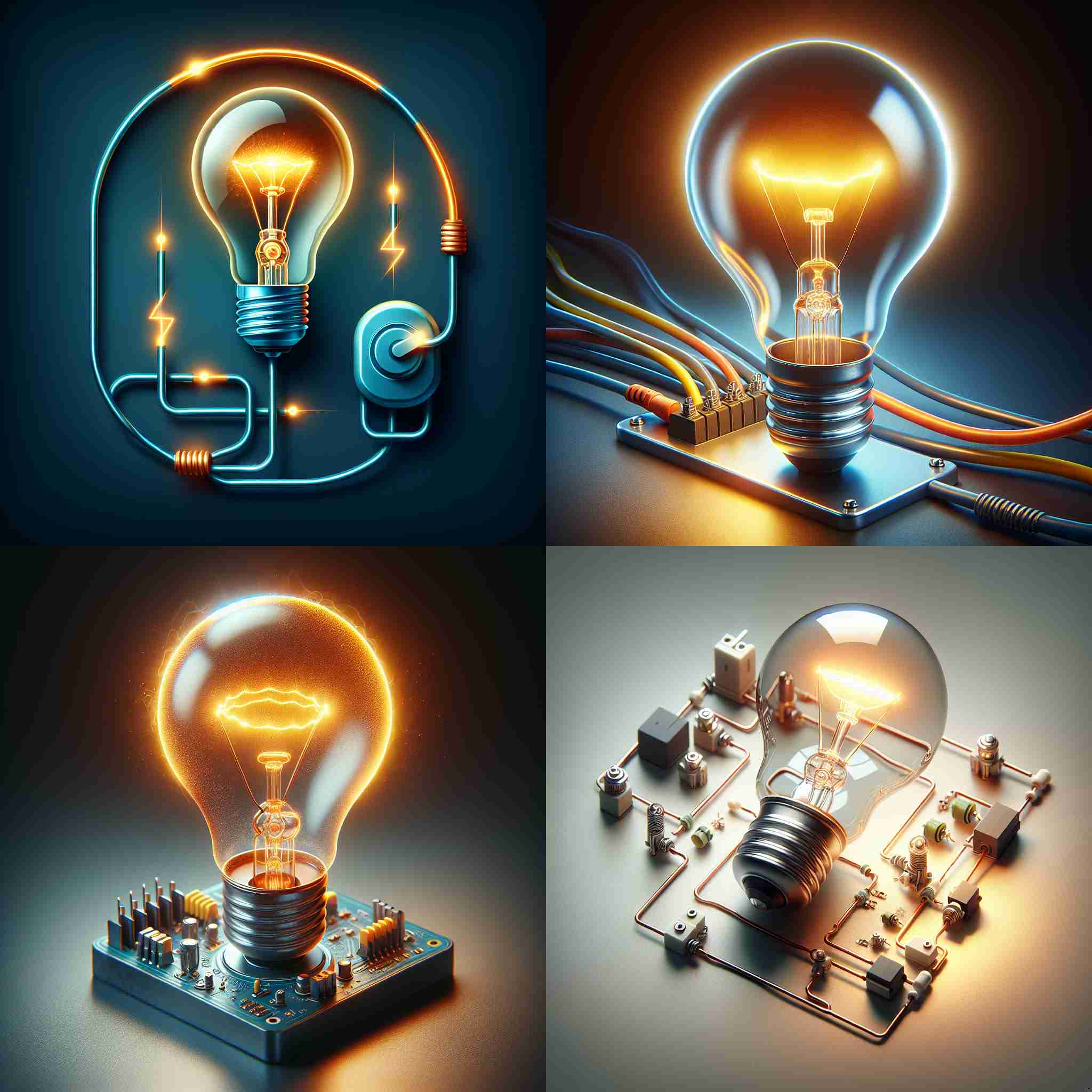 a lightbulb with a good circuit