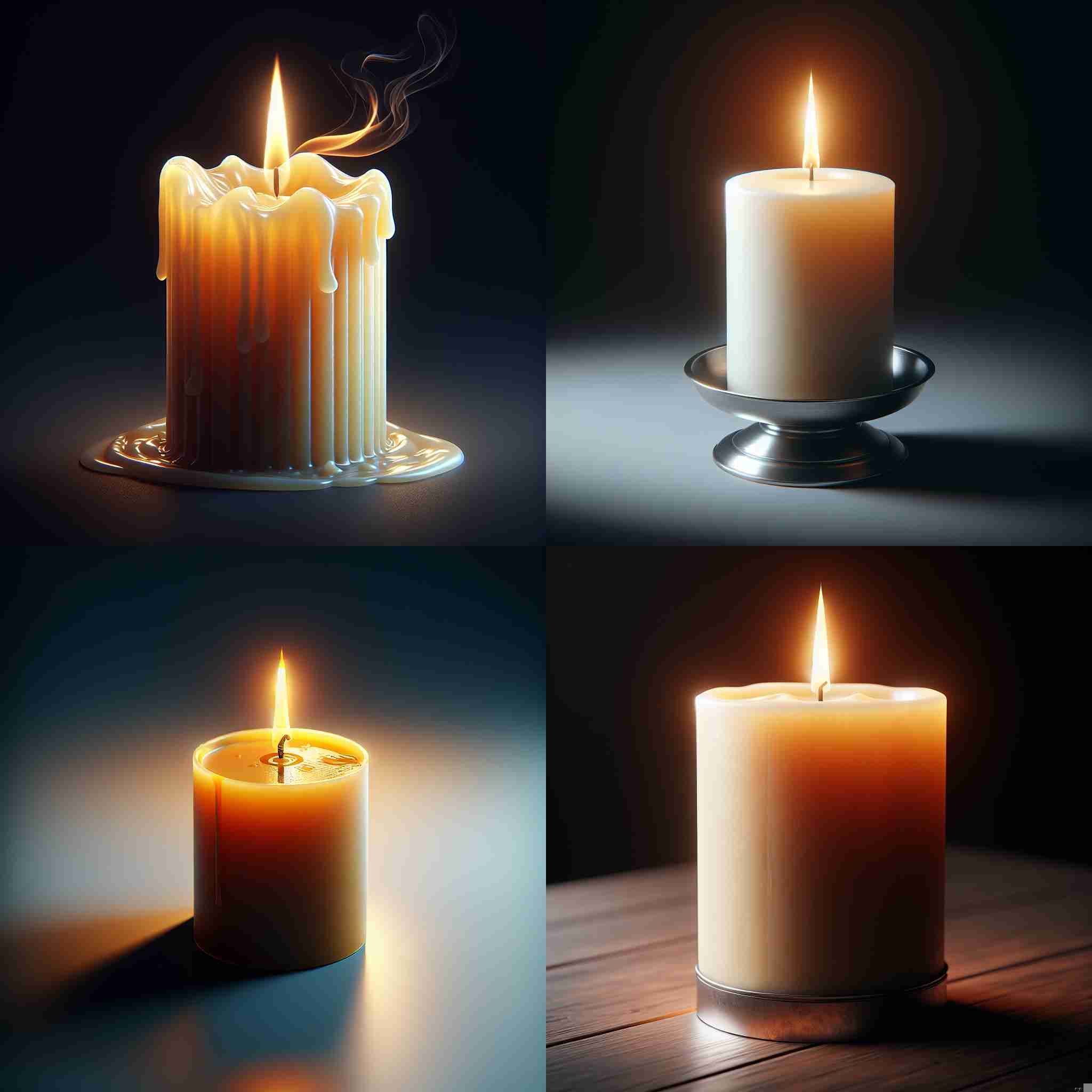 A lit candle