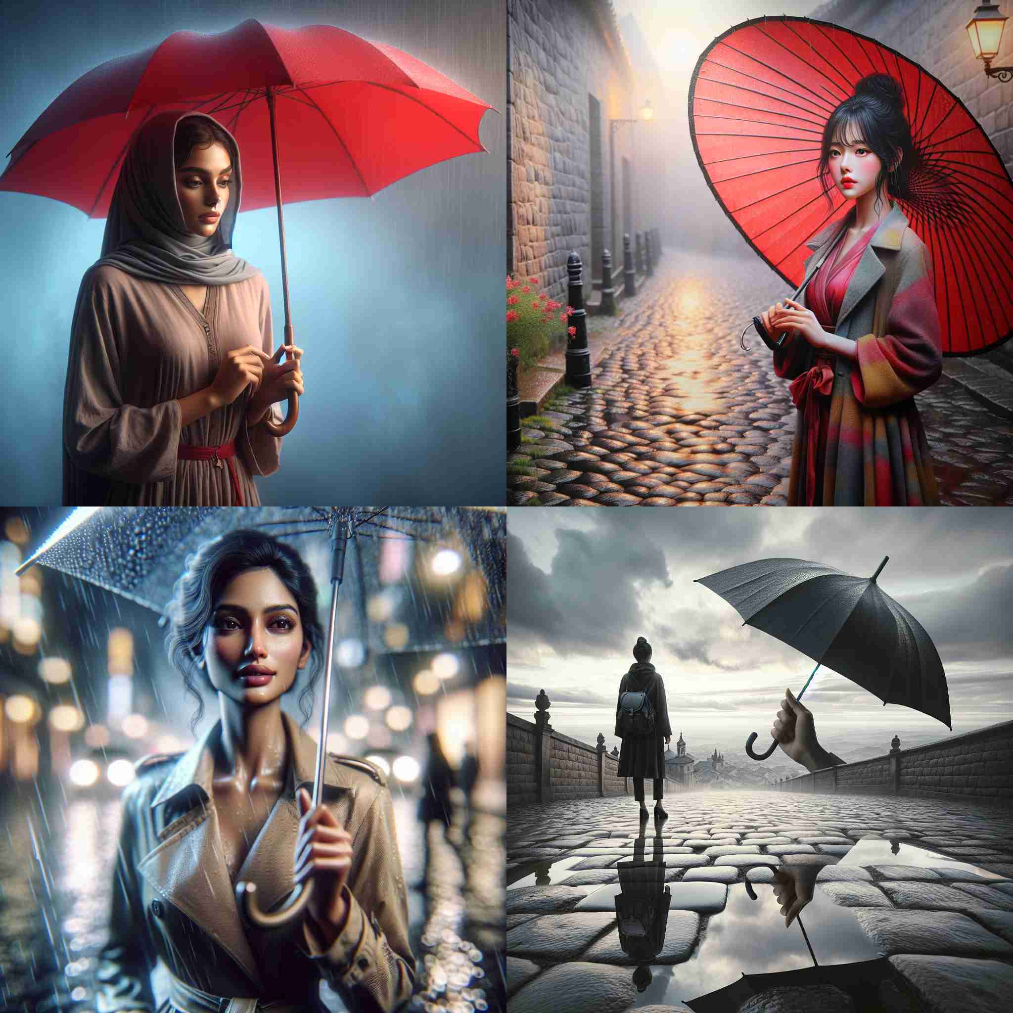 A person holding an umbrella