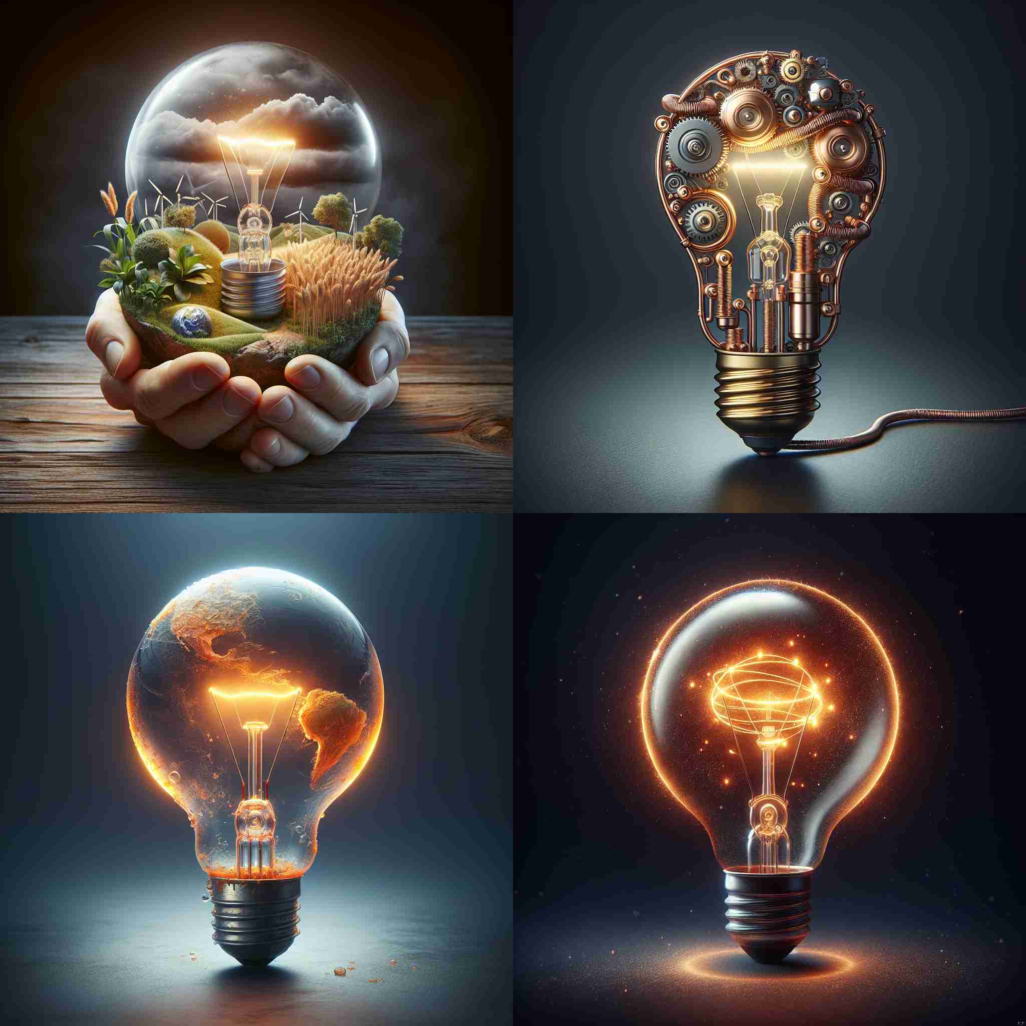 A lightbulb without electricity