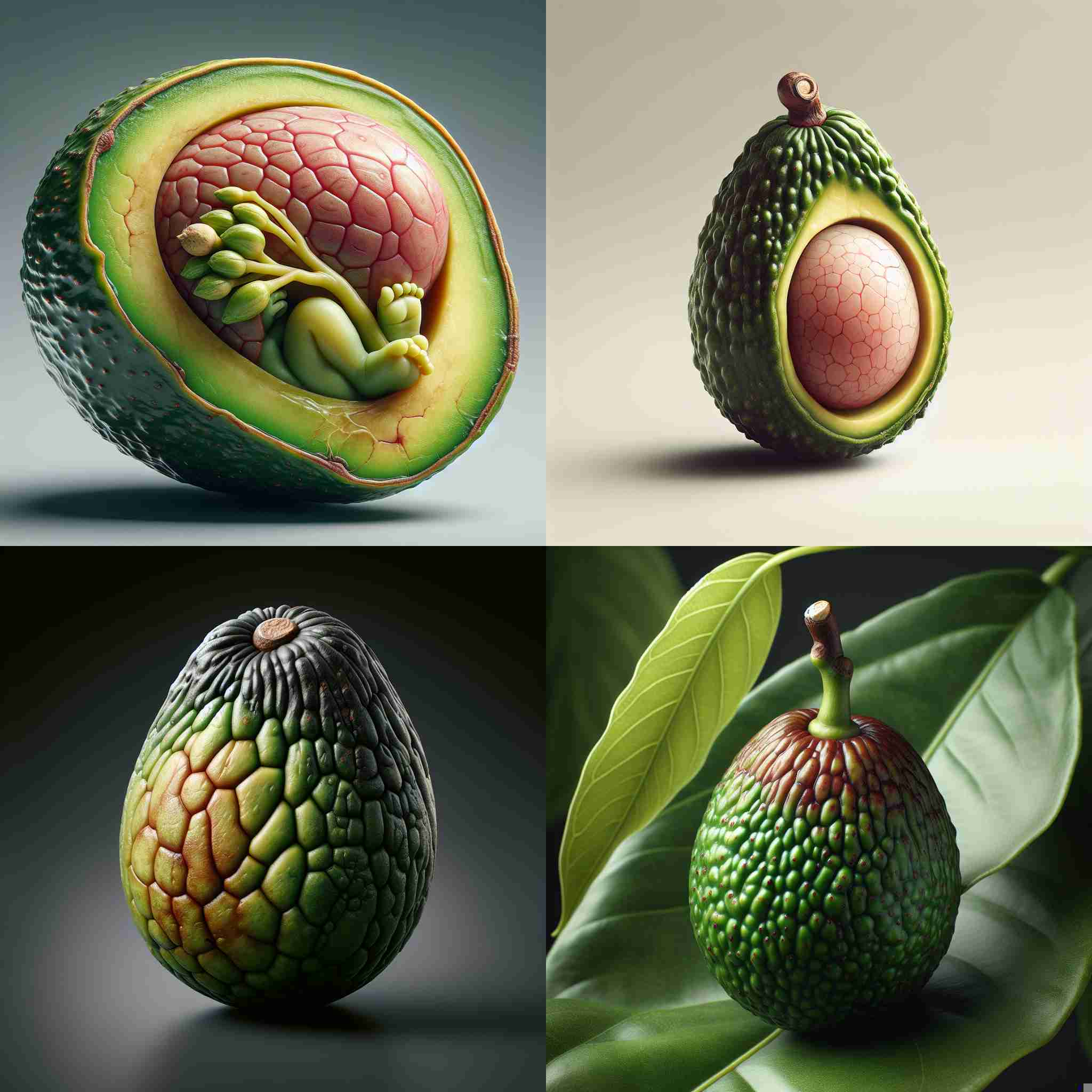 A premature avocado