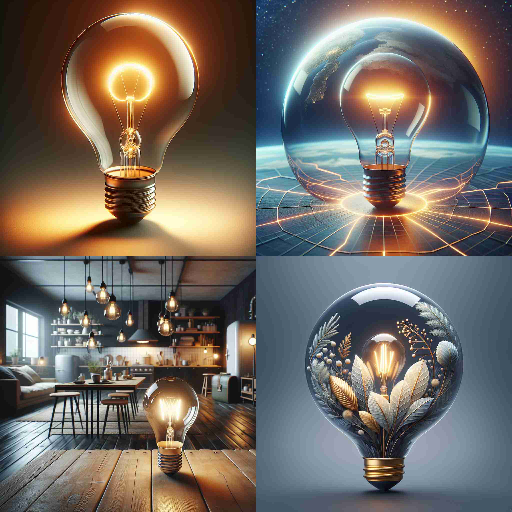 A lightbulb that's on