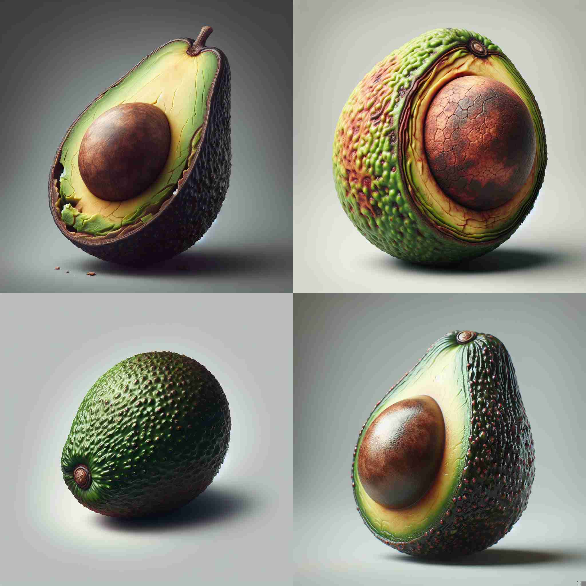 An overripe avocado