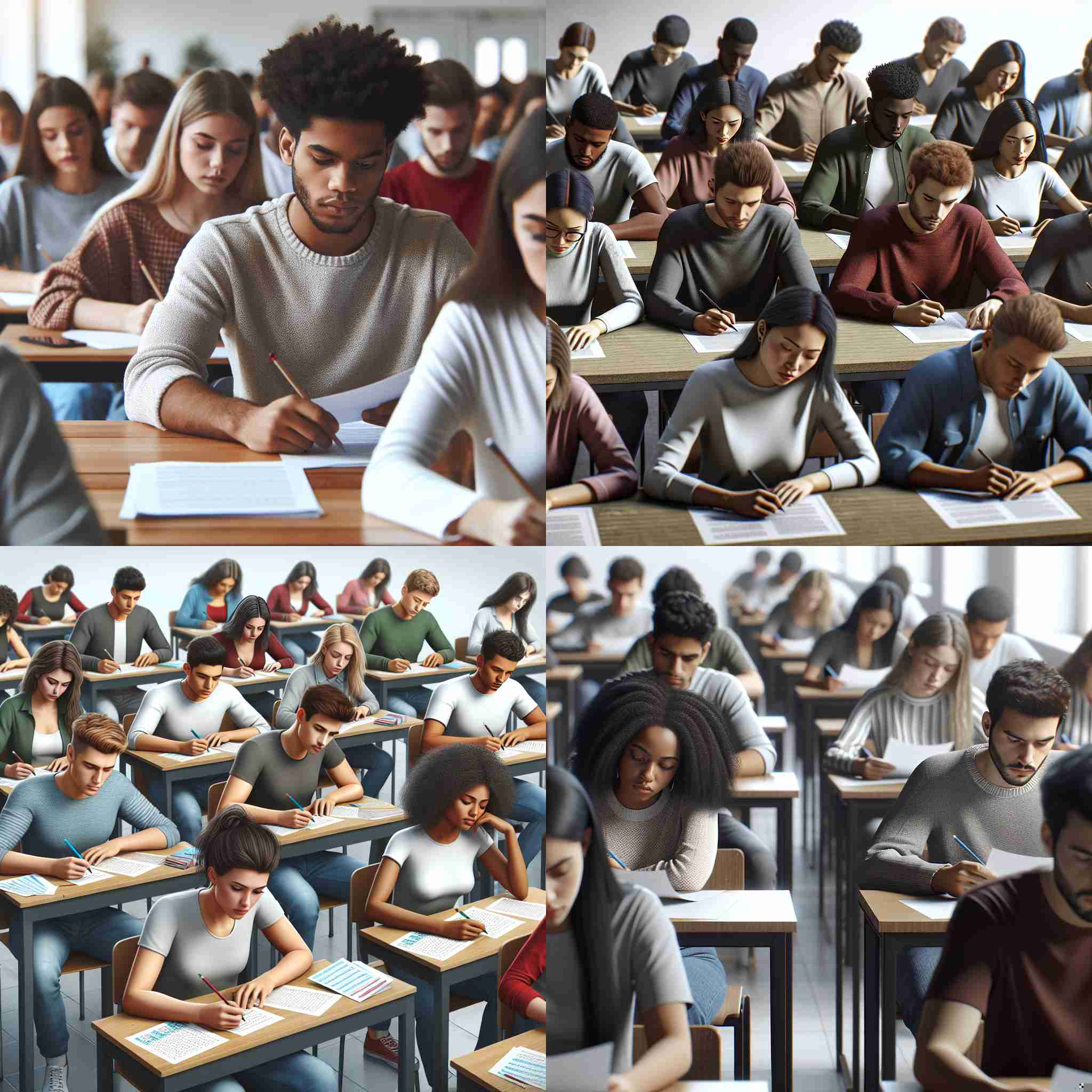 Students during an exam