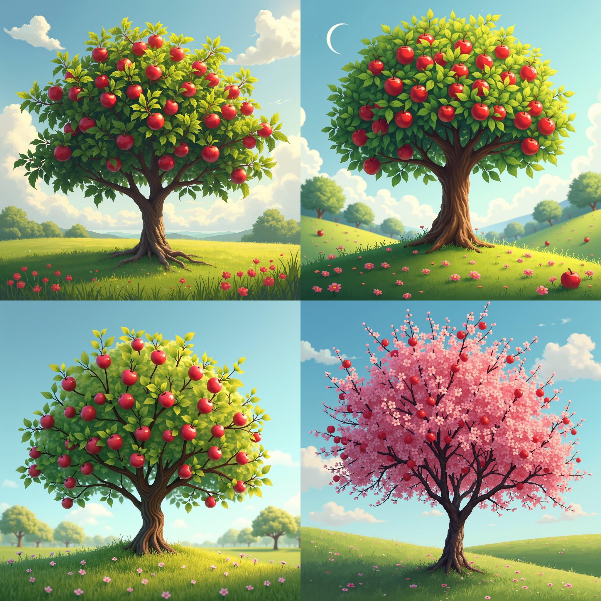 An apple tree in spring