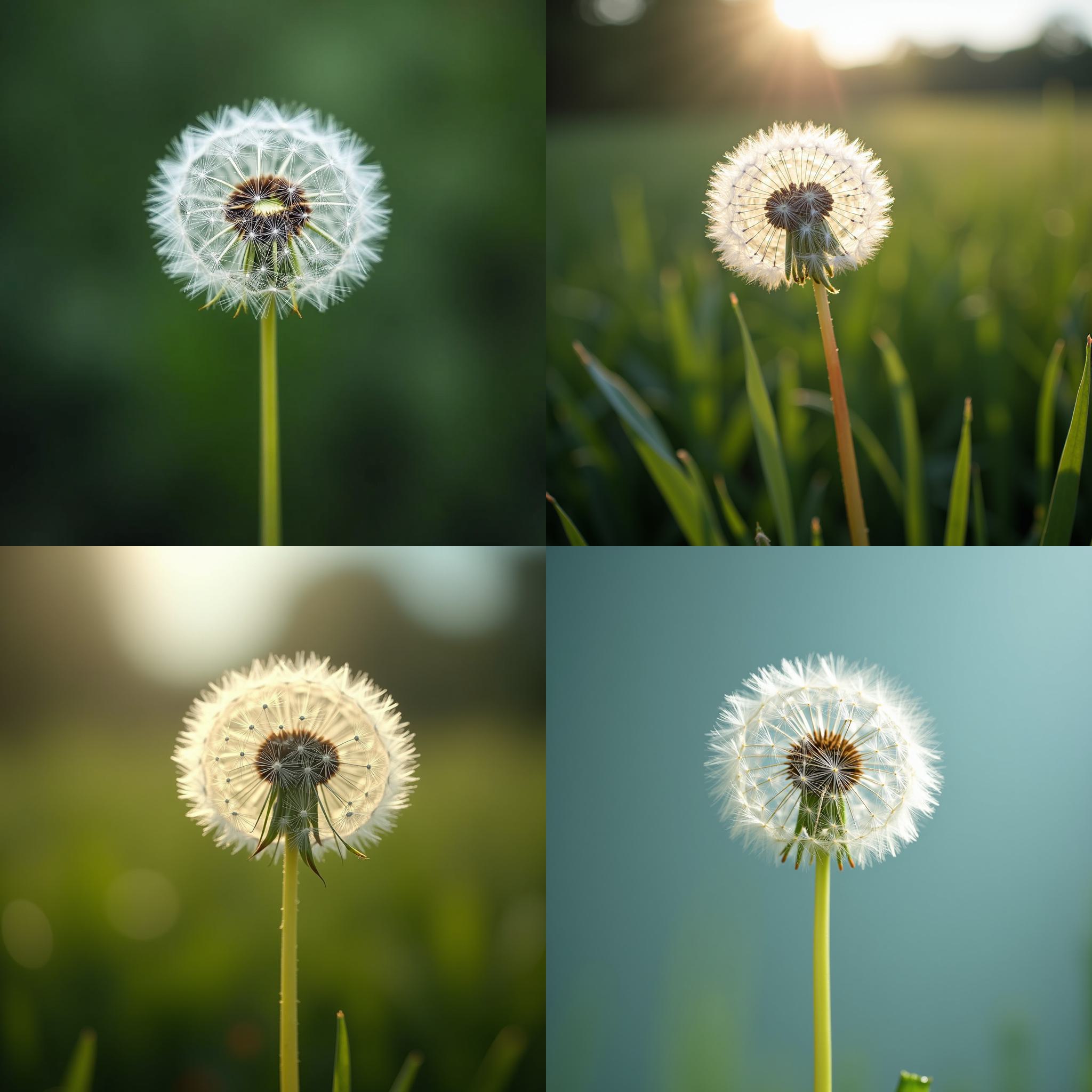 A budding dandelion