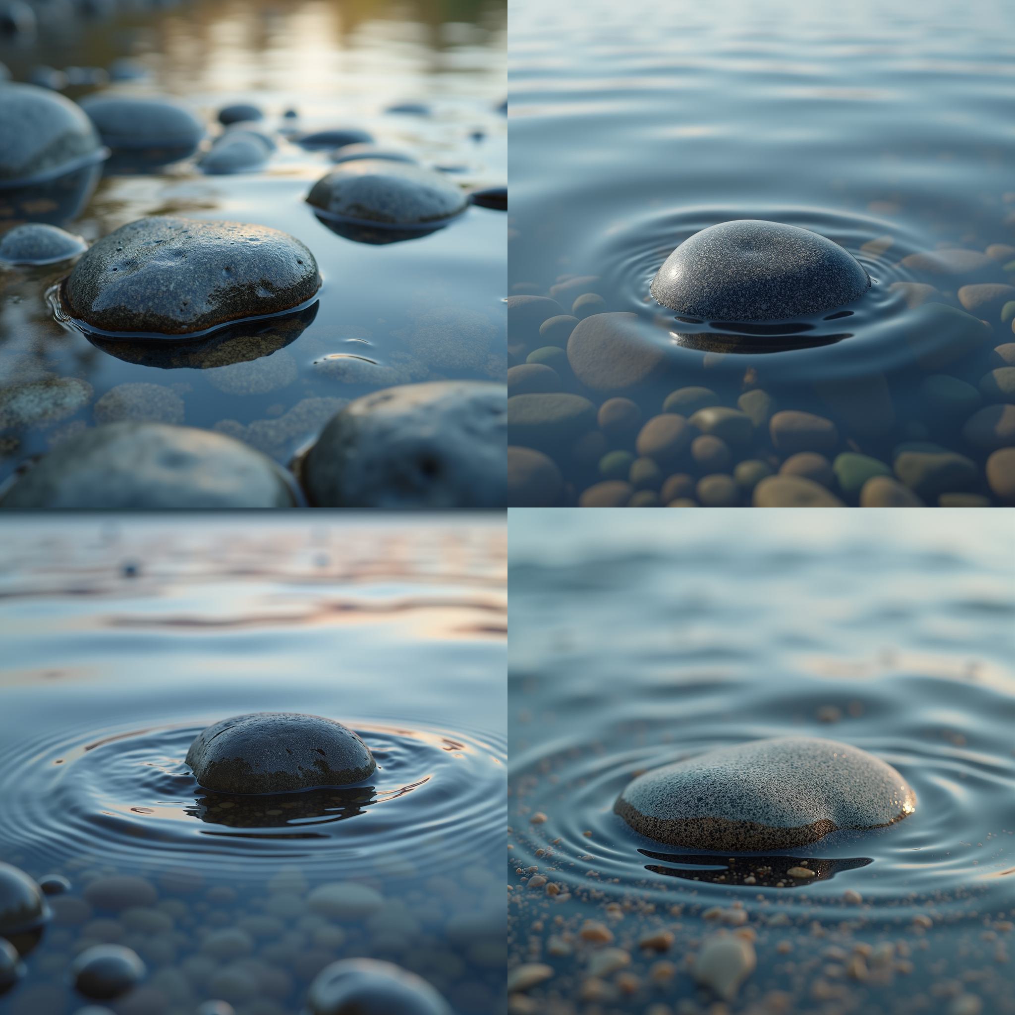 A pebble in the water