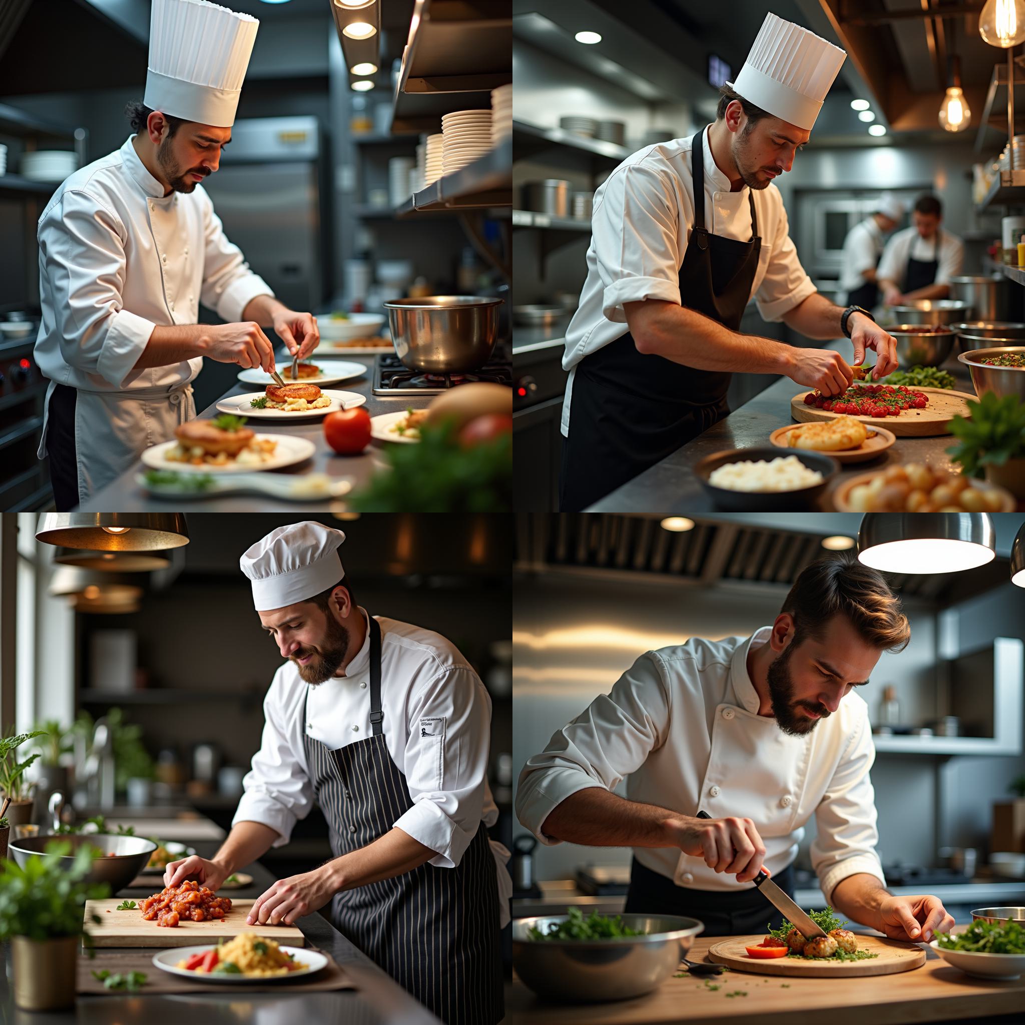 A chef working