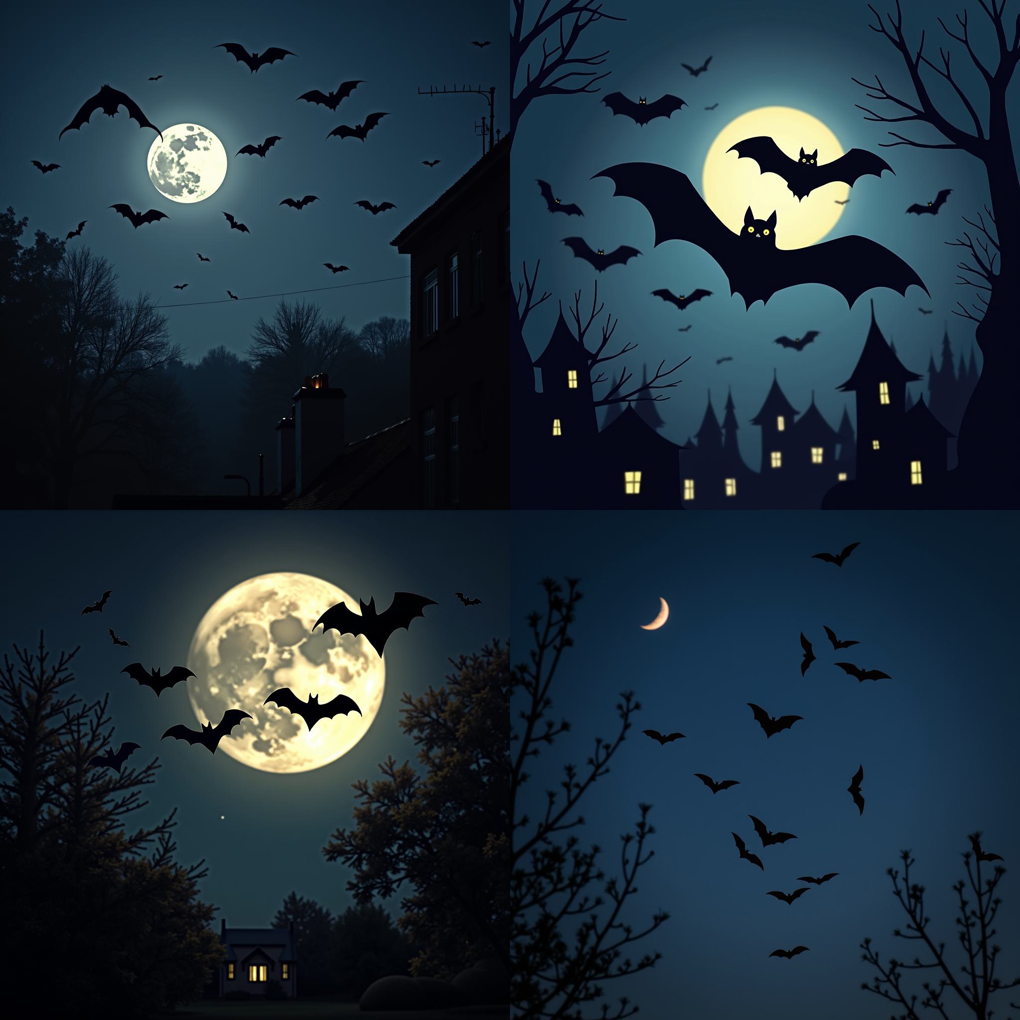 Bats during the night