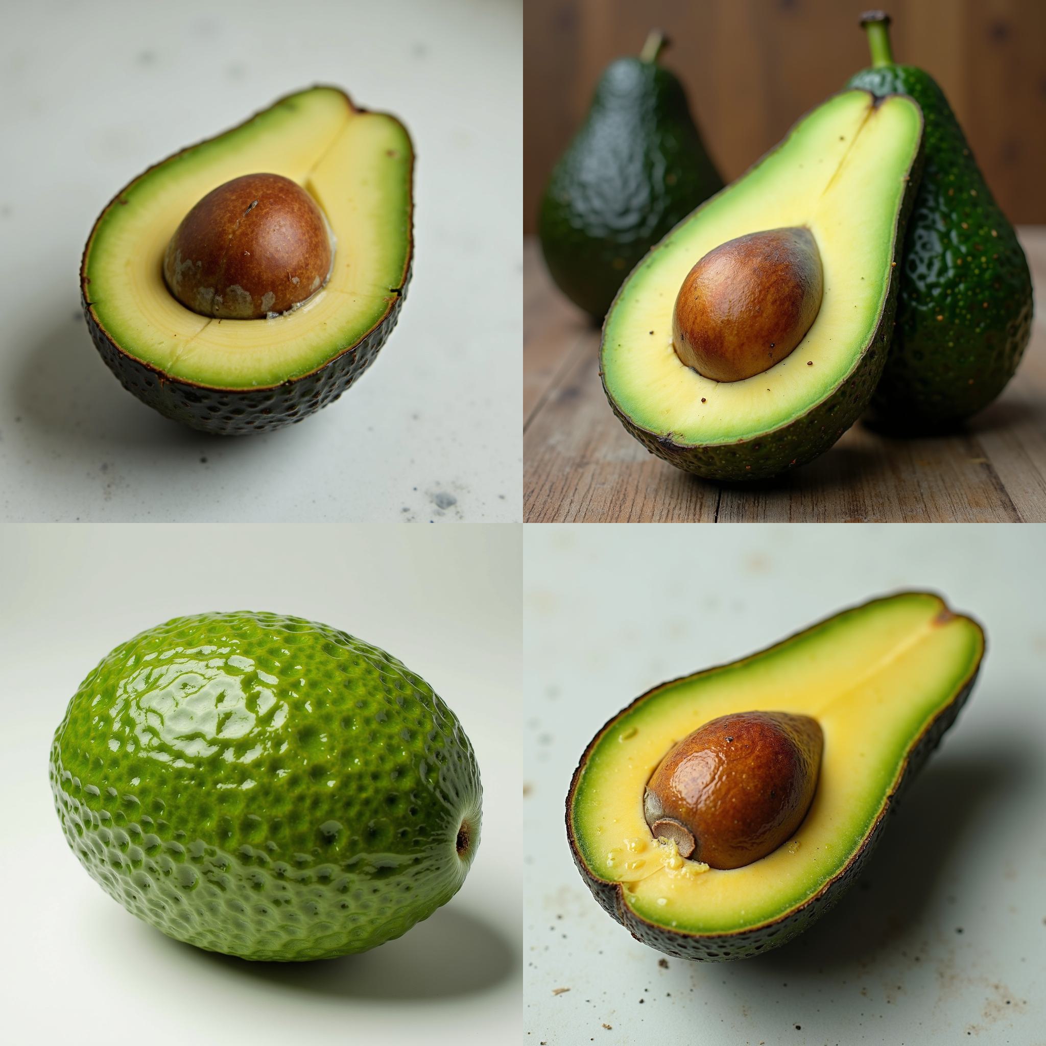 An overripe avocado