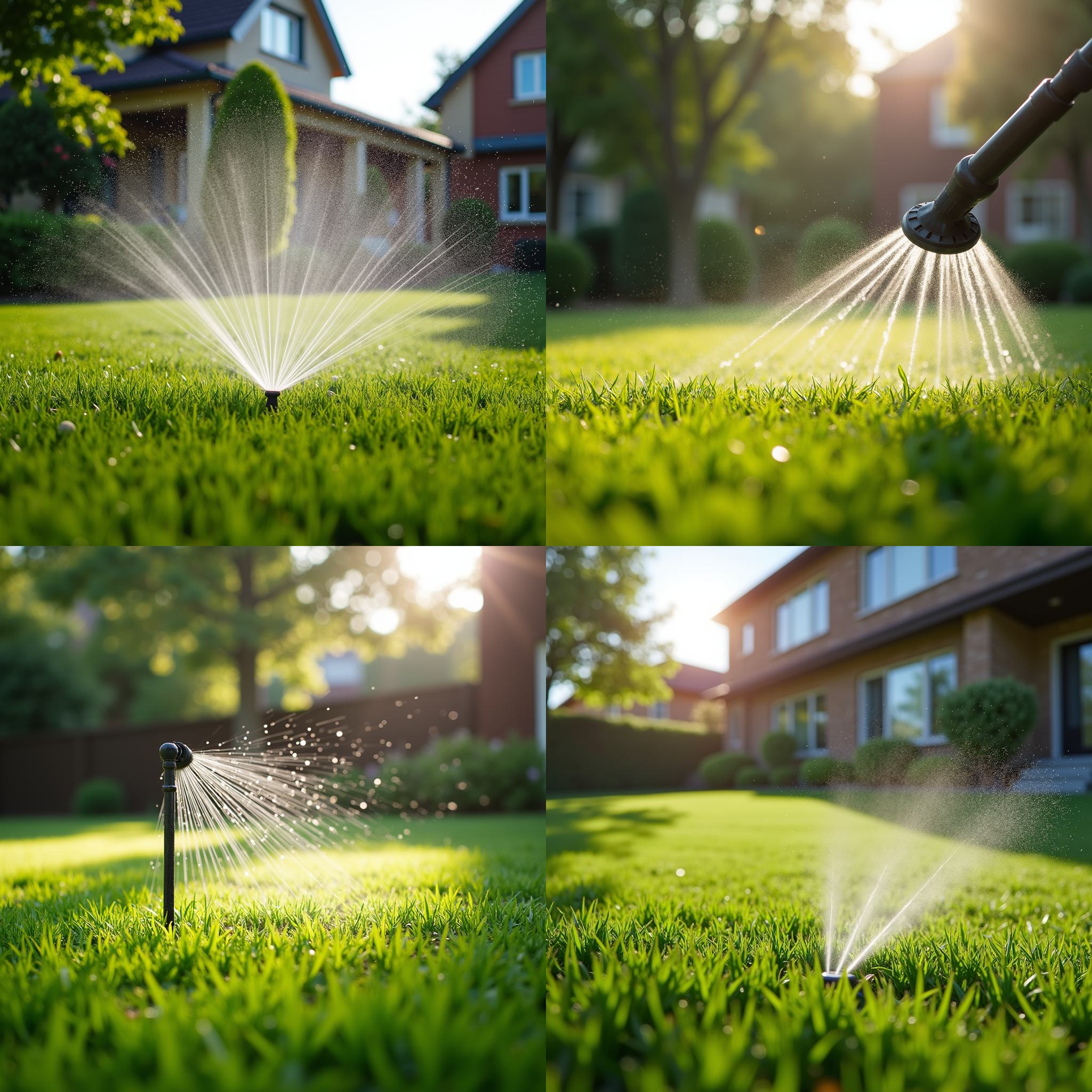 A regularly watered lawn