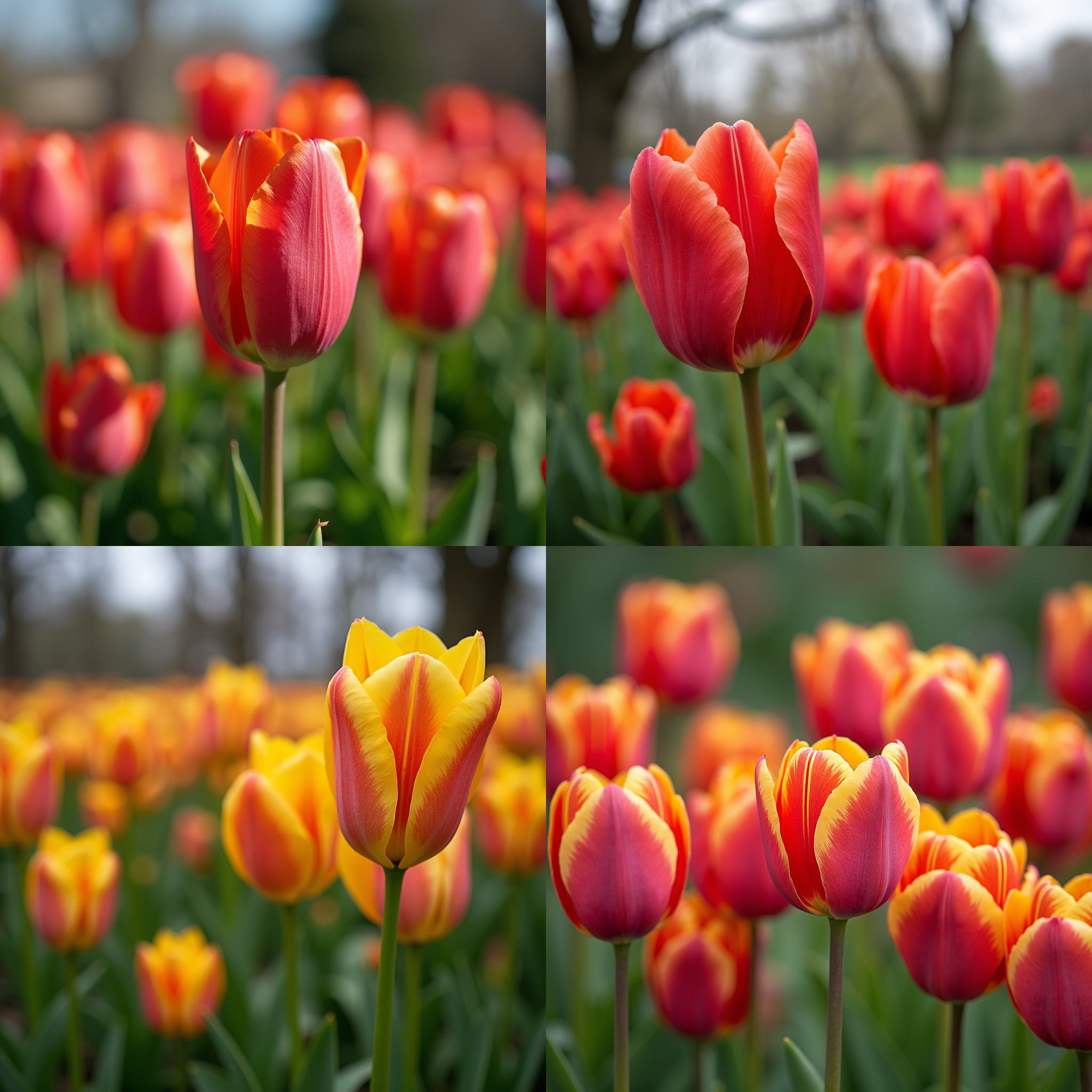 Tulips in spring