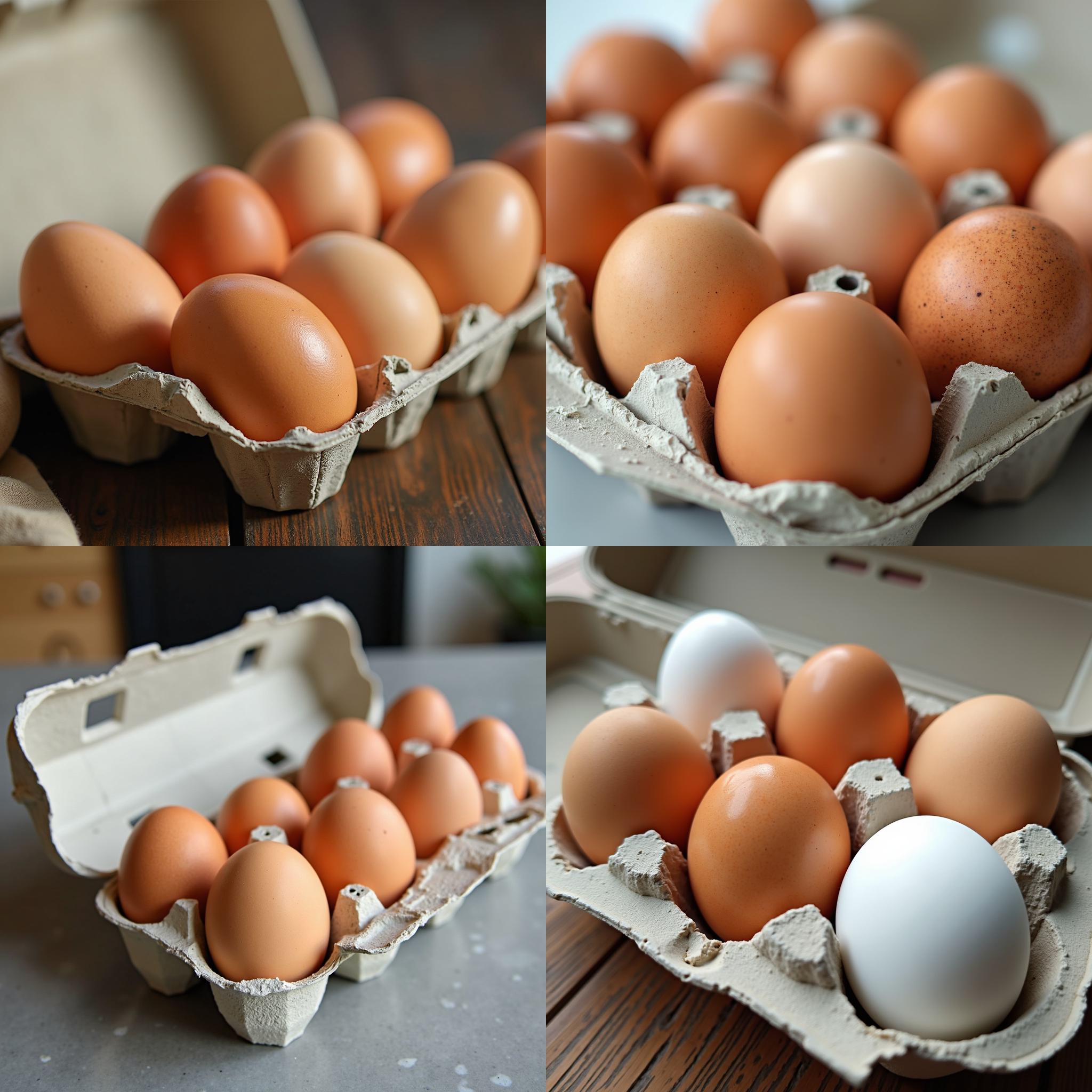 Freshly laid eggs