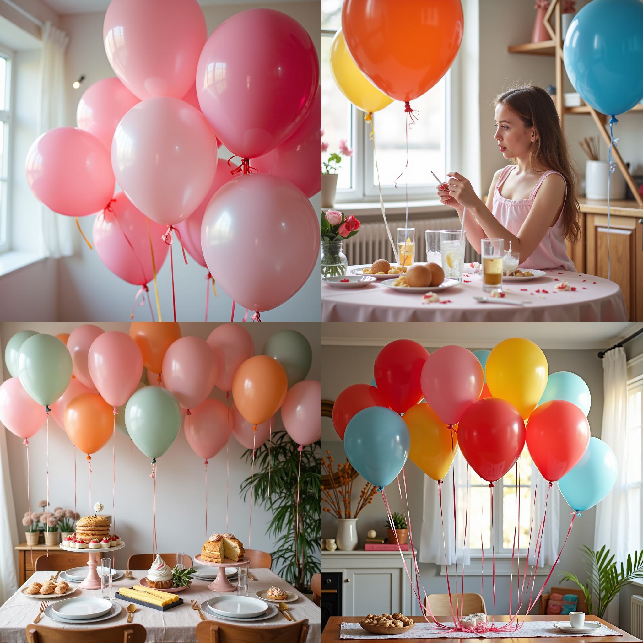 party balloons decorating a party