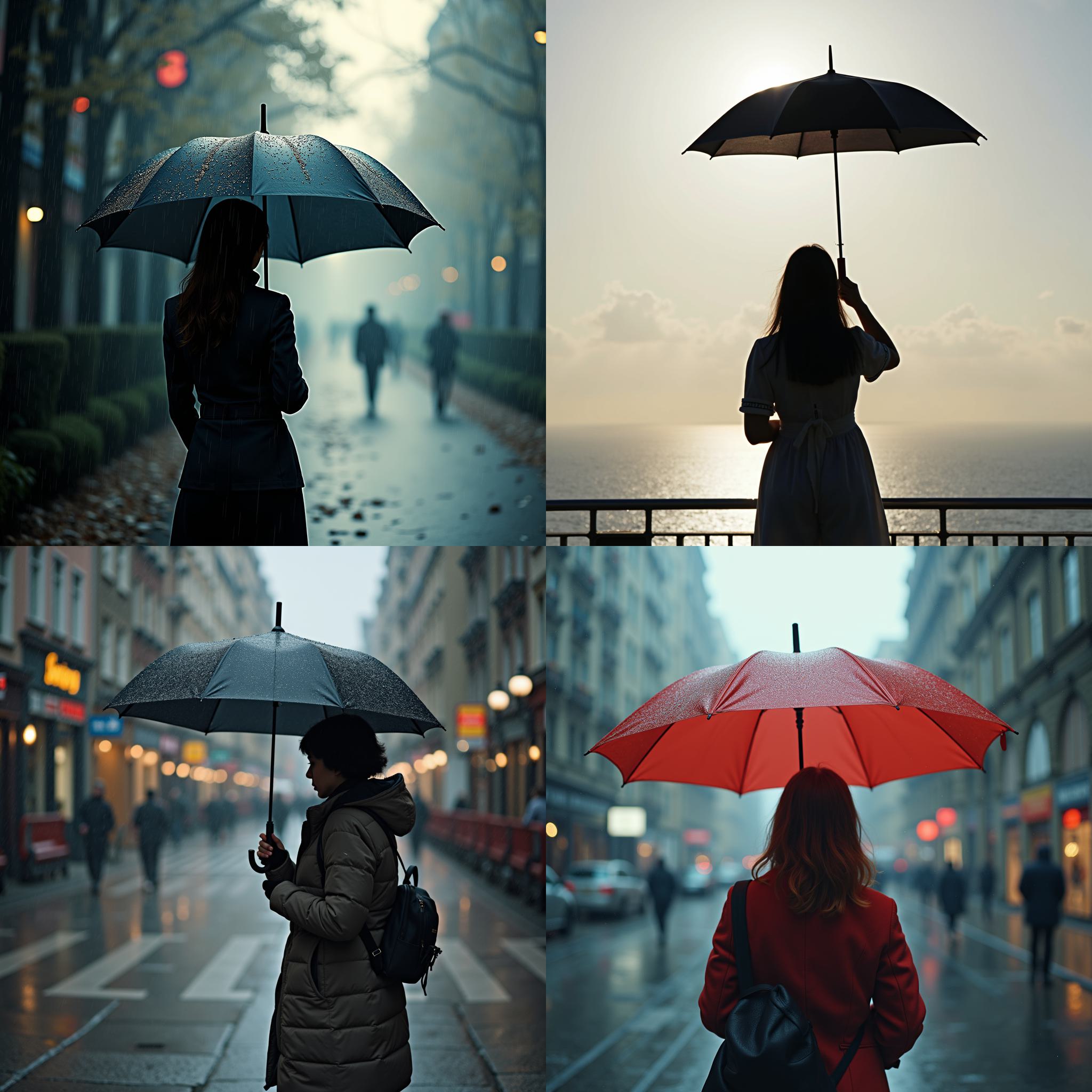 A person holding an umbrella