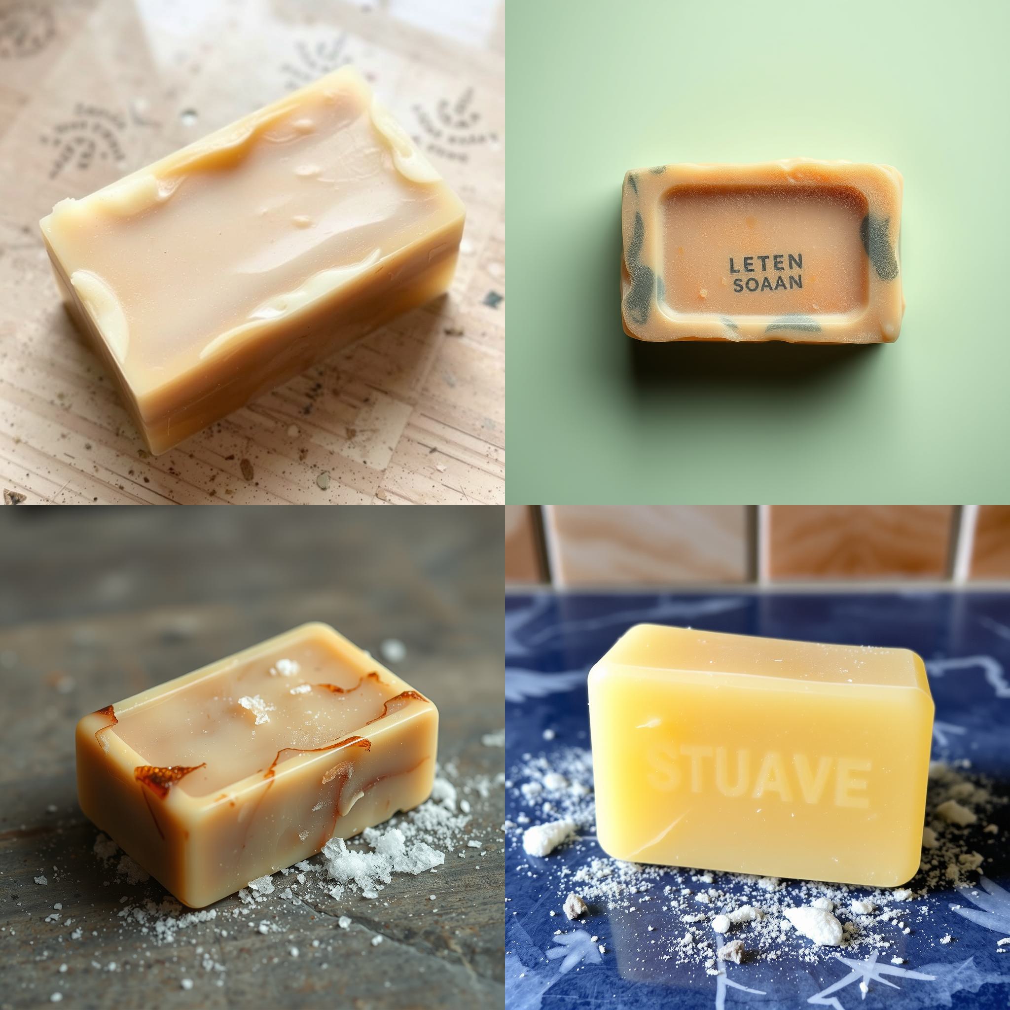 A leftover used soap bar