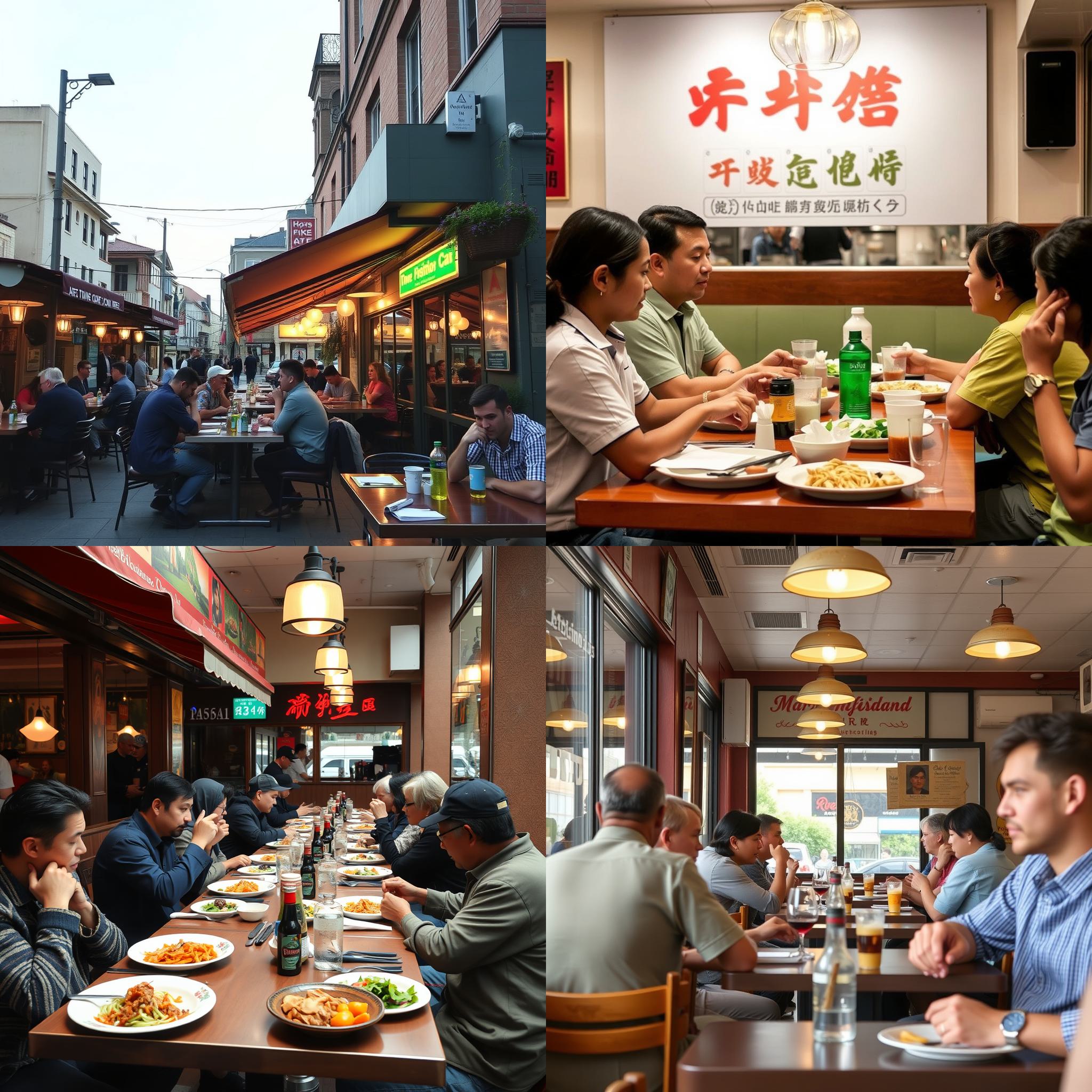 A popular restaurant during lunchtime