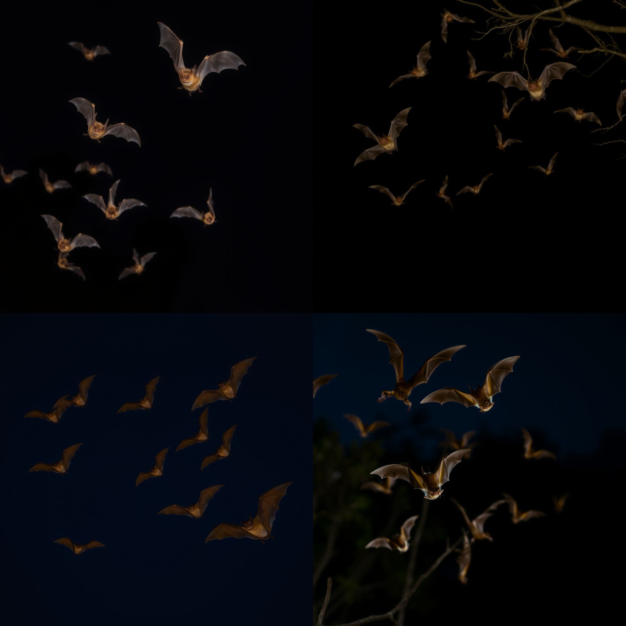 Bats during the night