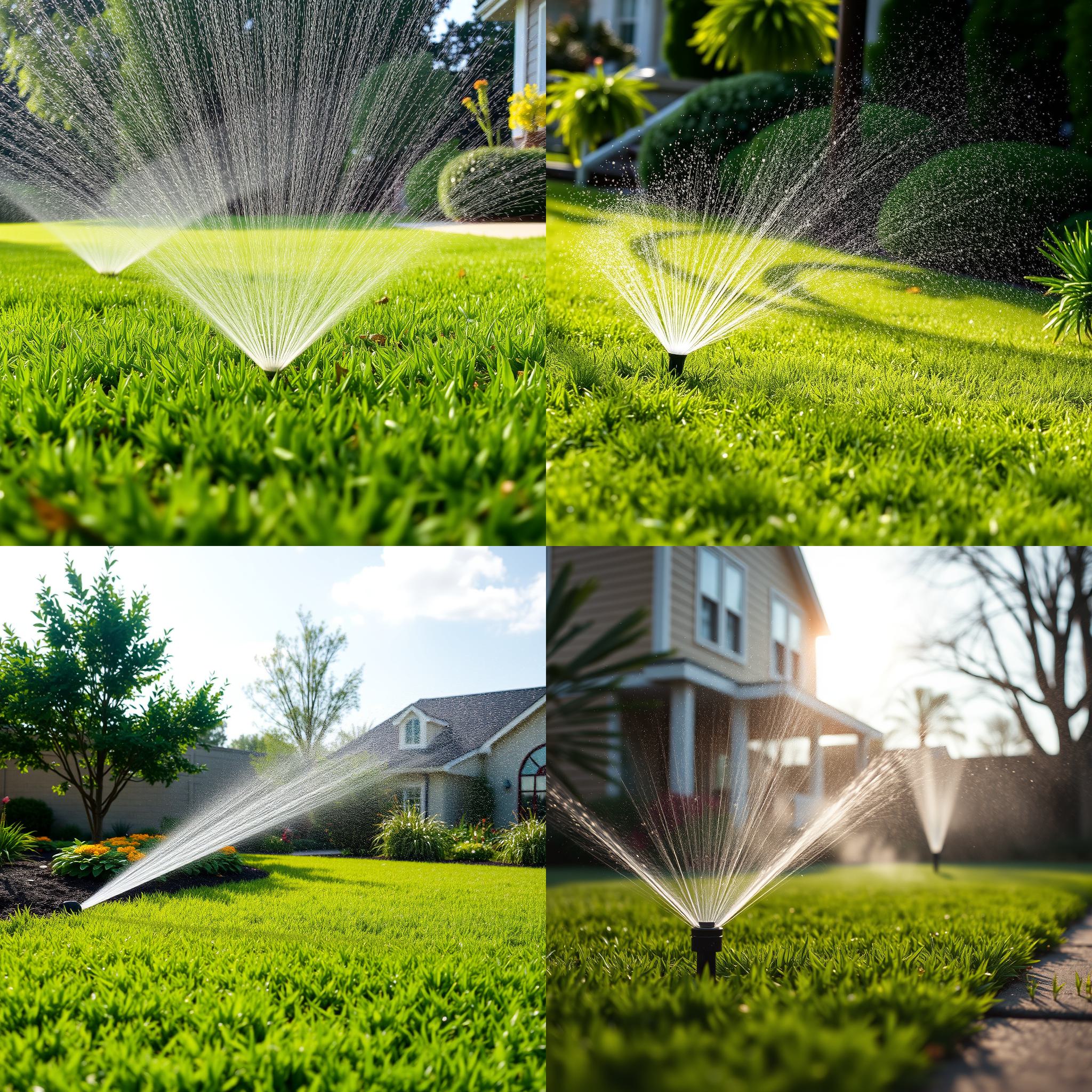 A regularly watered lawn