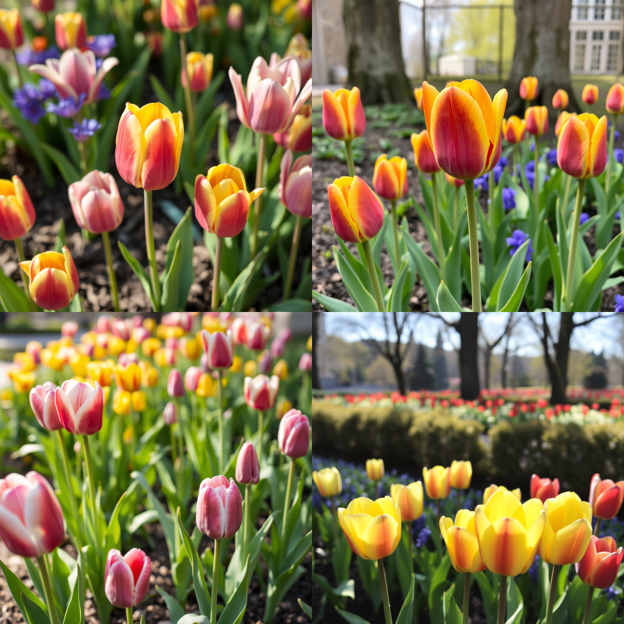 Tulips in spring