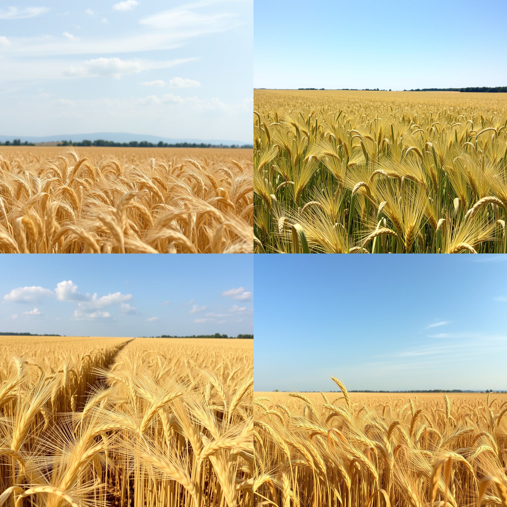 A wheat field during harvest