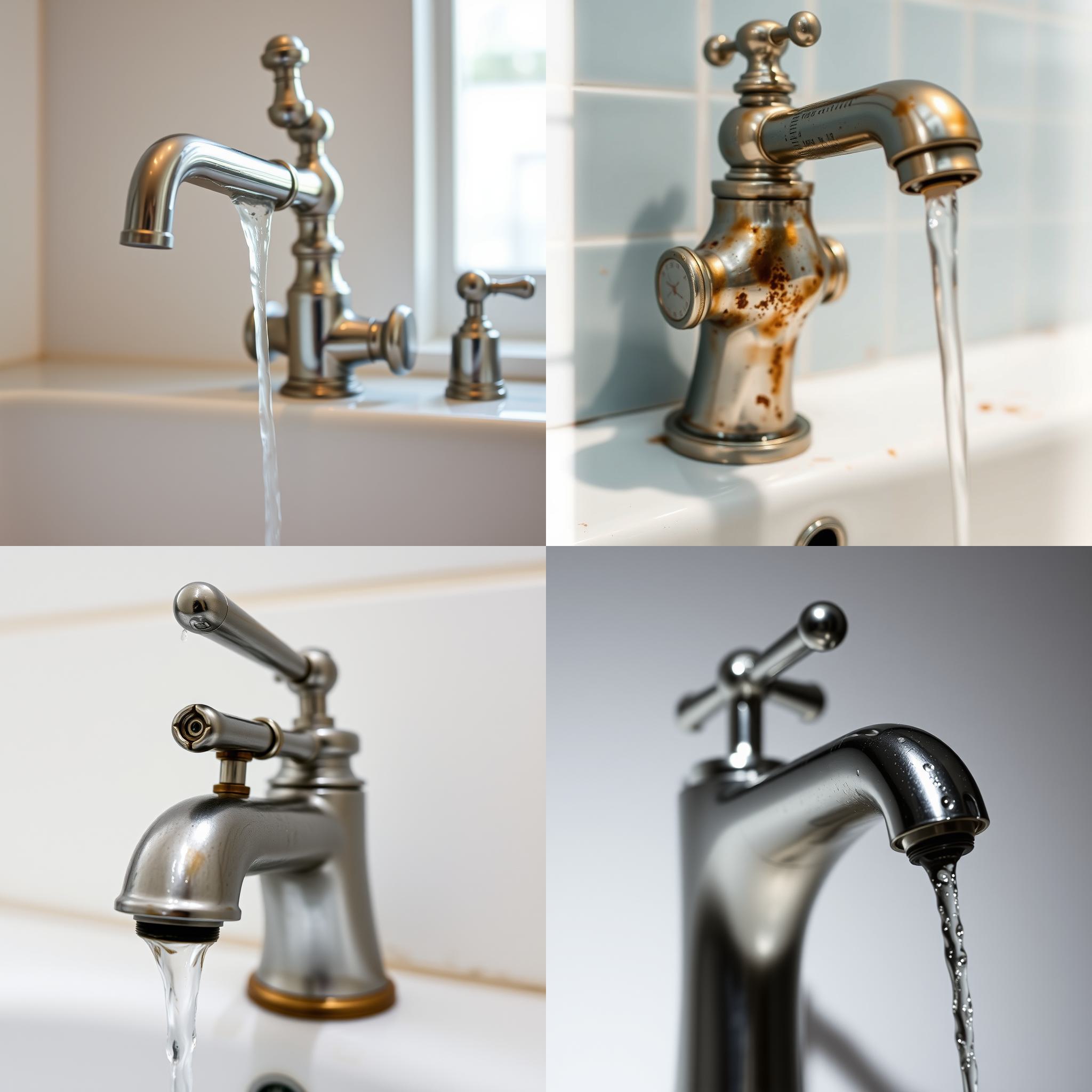 A faucet that's turned off