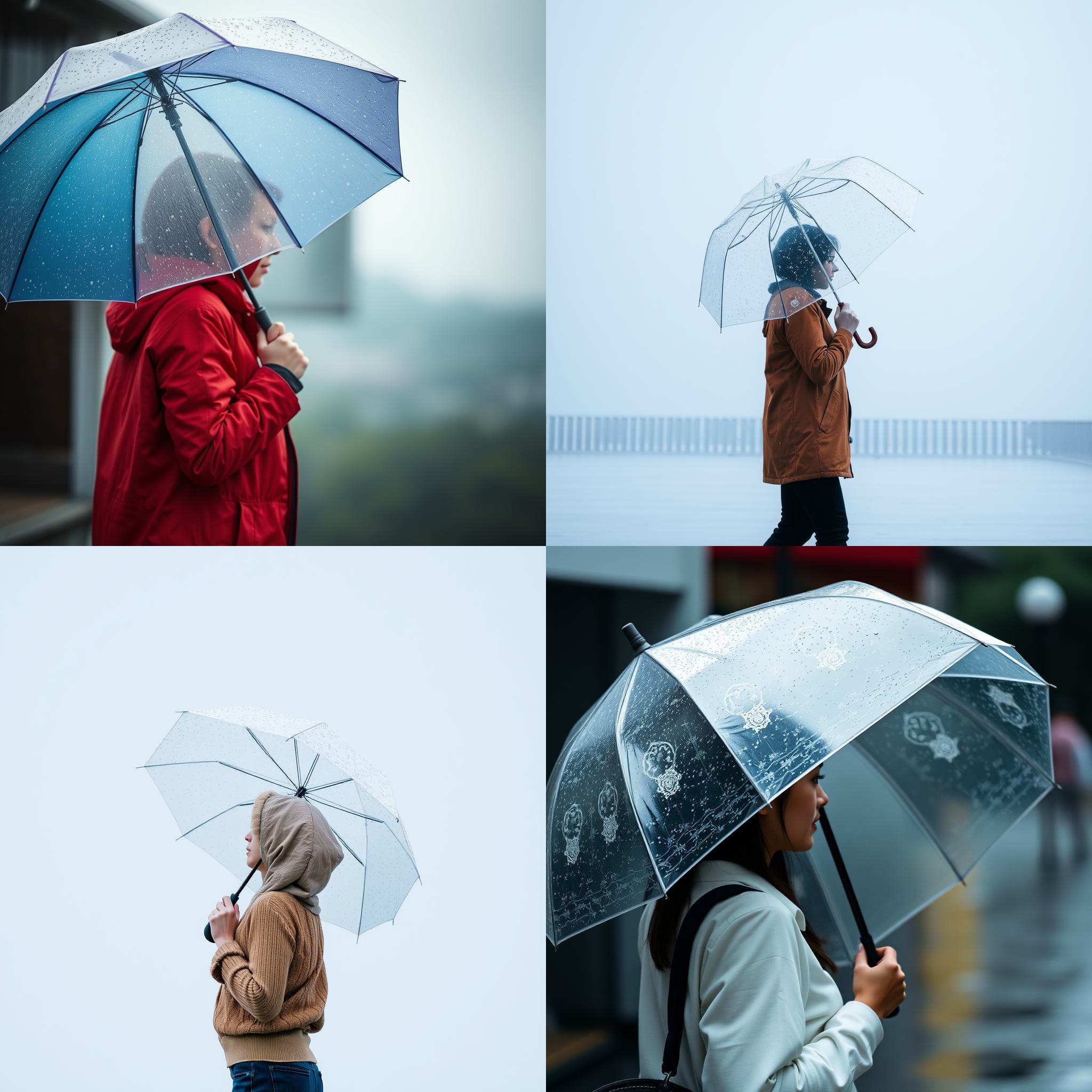 A person holding an umbrella