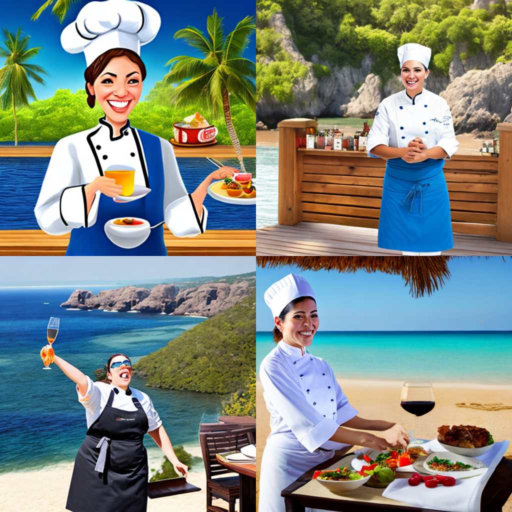 A chef enjoying her vacation