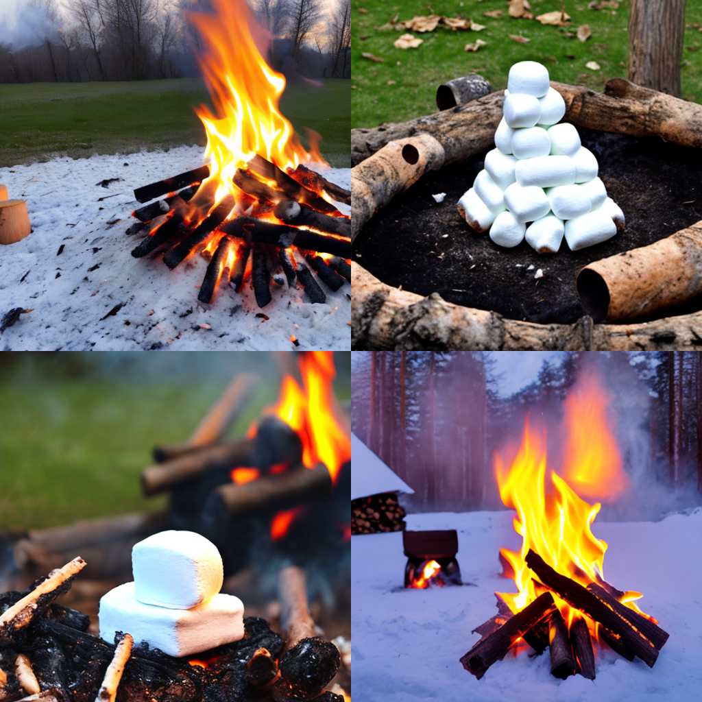 Marshmallow over a bonfire