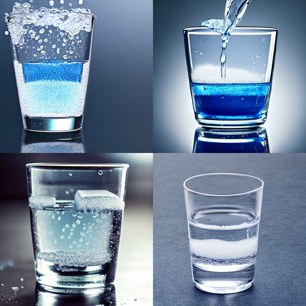 A glass of water mixed with sugar