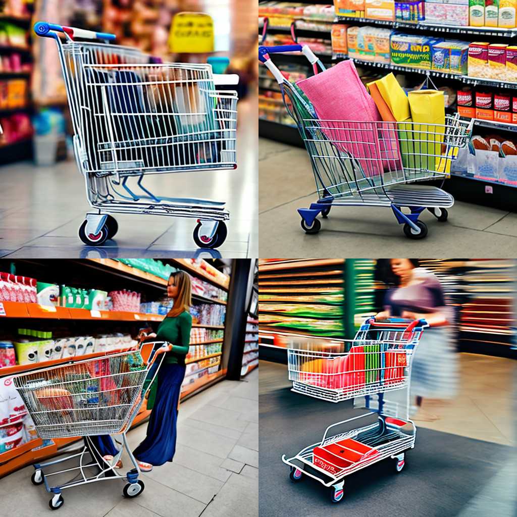 A shopper's cart before she buys anything