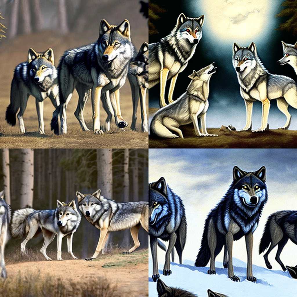 A wolf calling its pack