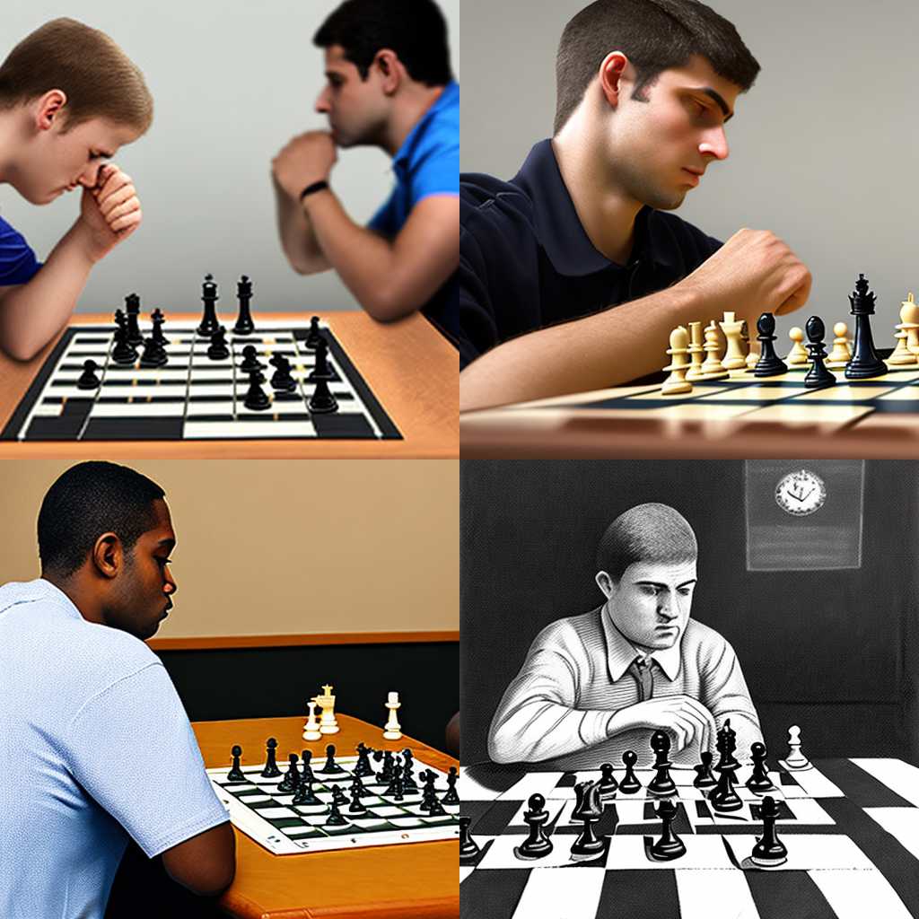 A chess player during the opponent's turn