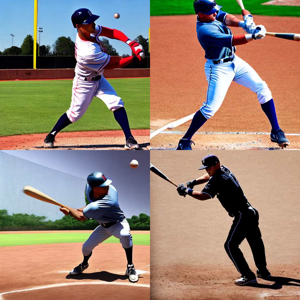 A baseball player ready to hit the ball