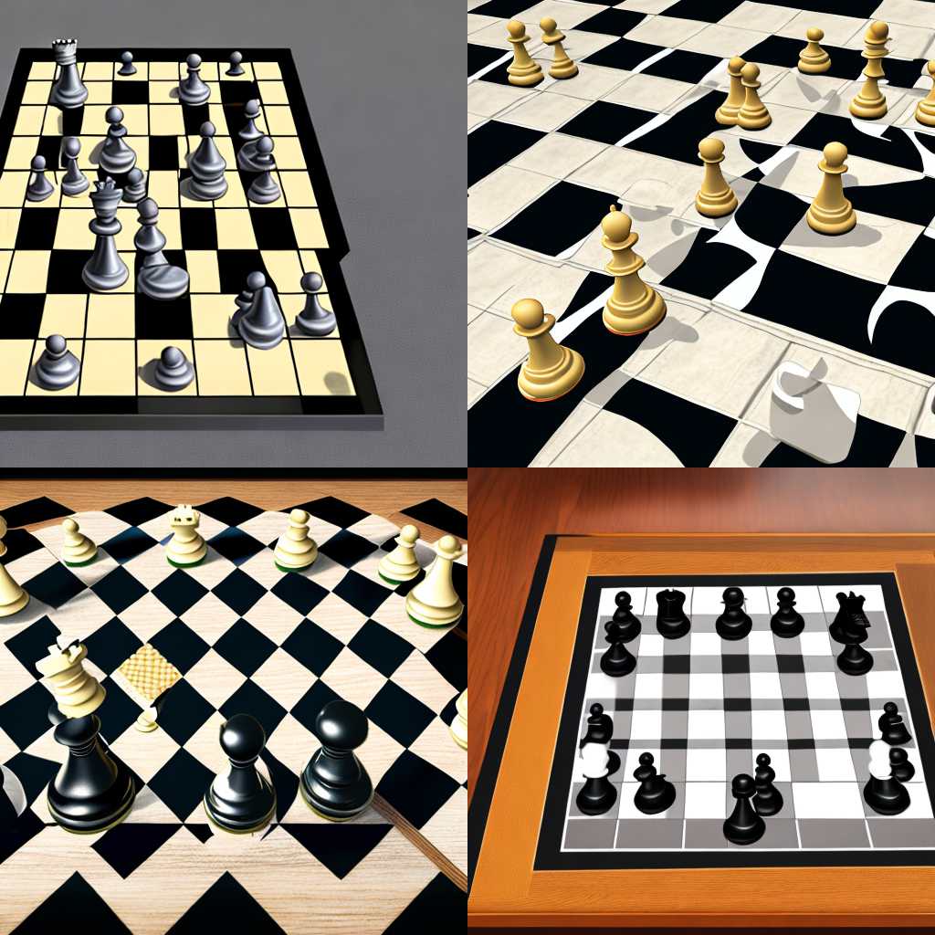 A chessboard halfway through a game